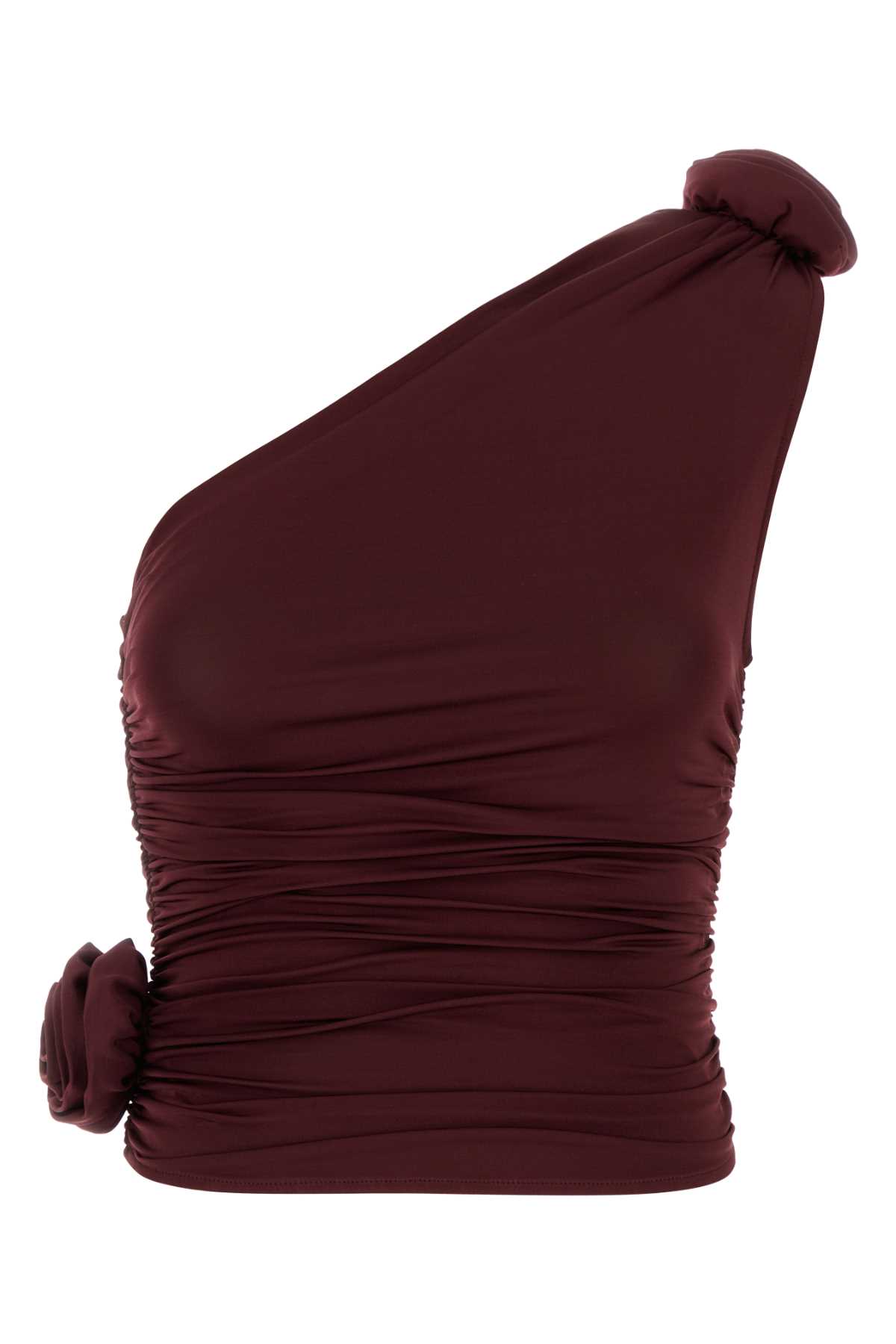 Burgundy Stretch Viscose Top