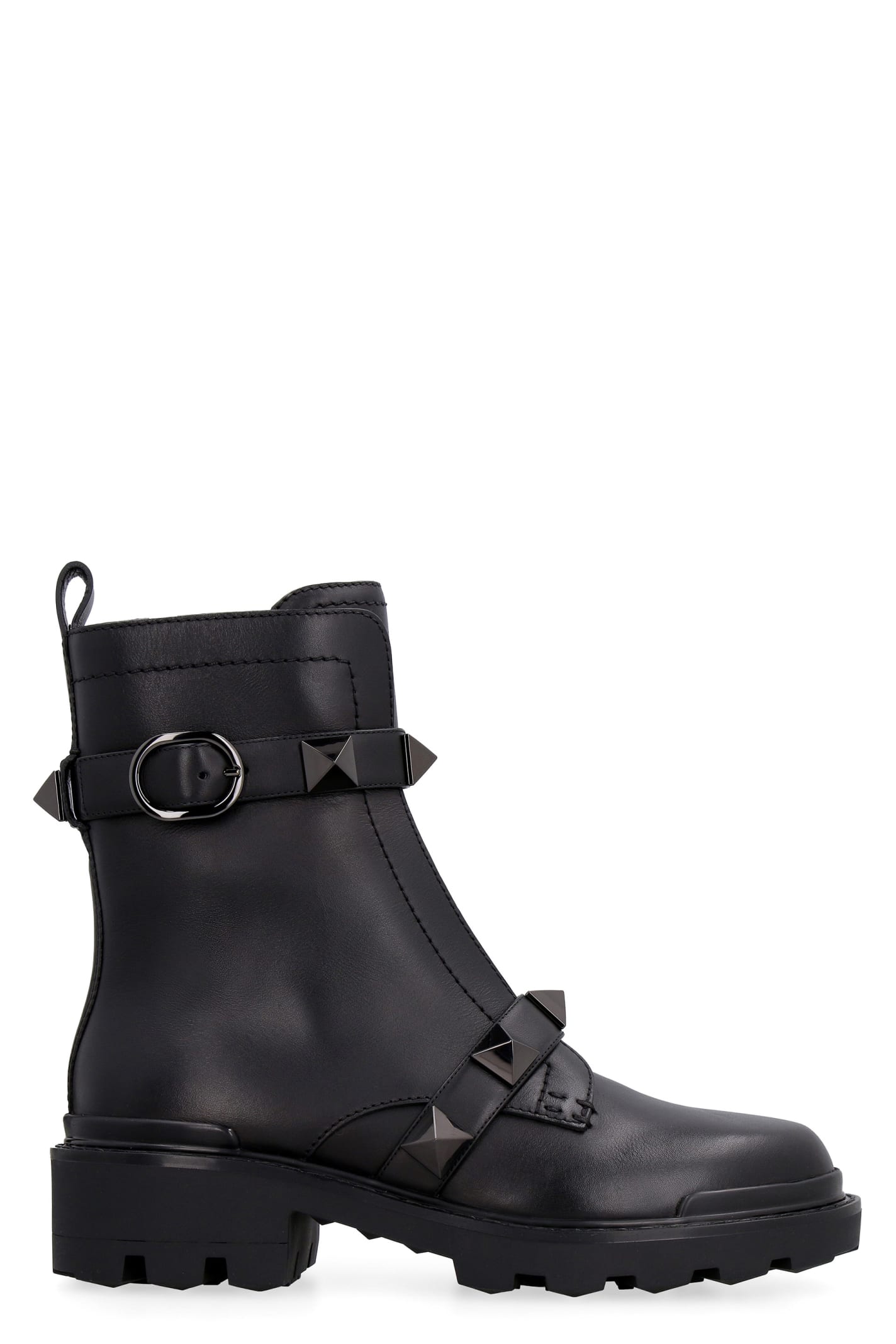Valentino Garavani - Roman Stud Leather Ankle Boots