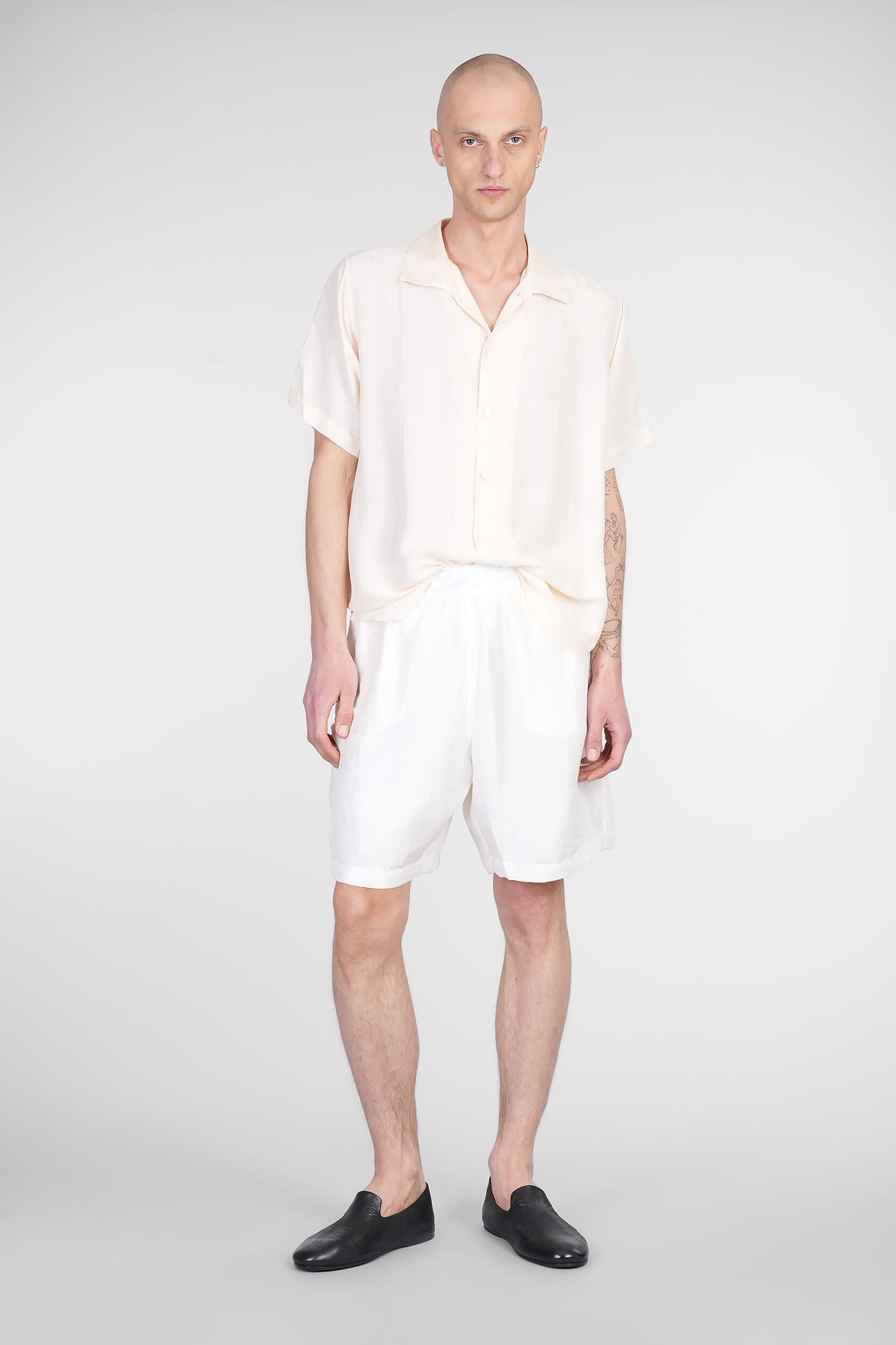 Ranra Sun Shirt In Beige Silk