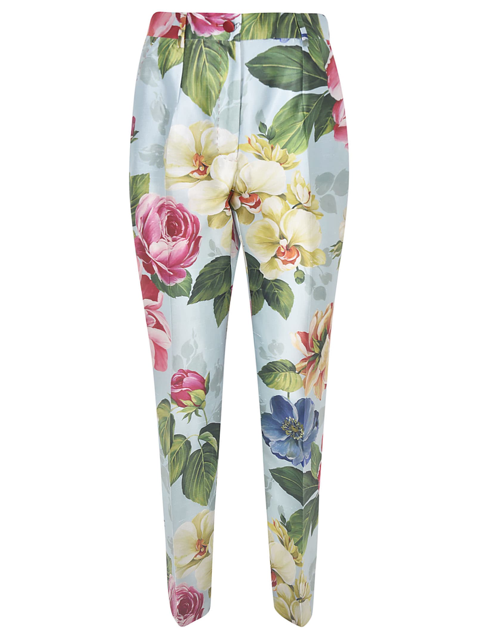 DOLCE & GABBANA FLORAL PRINTED TROUSERS,11249393