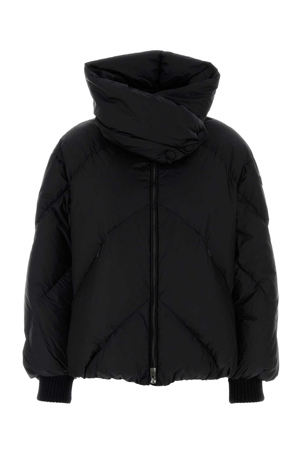 Tatras Insulated Nylon Jacket High Collar In Black
