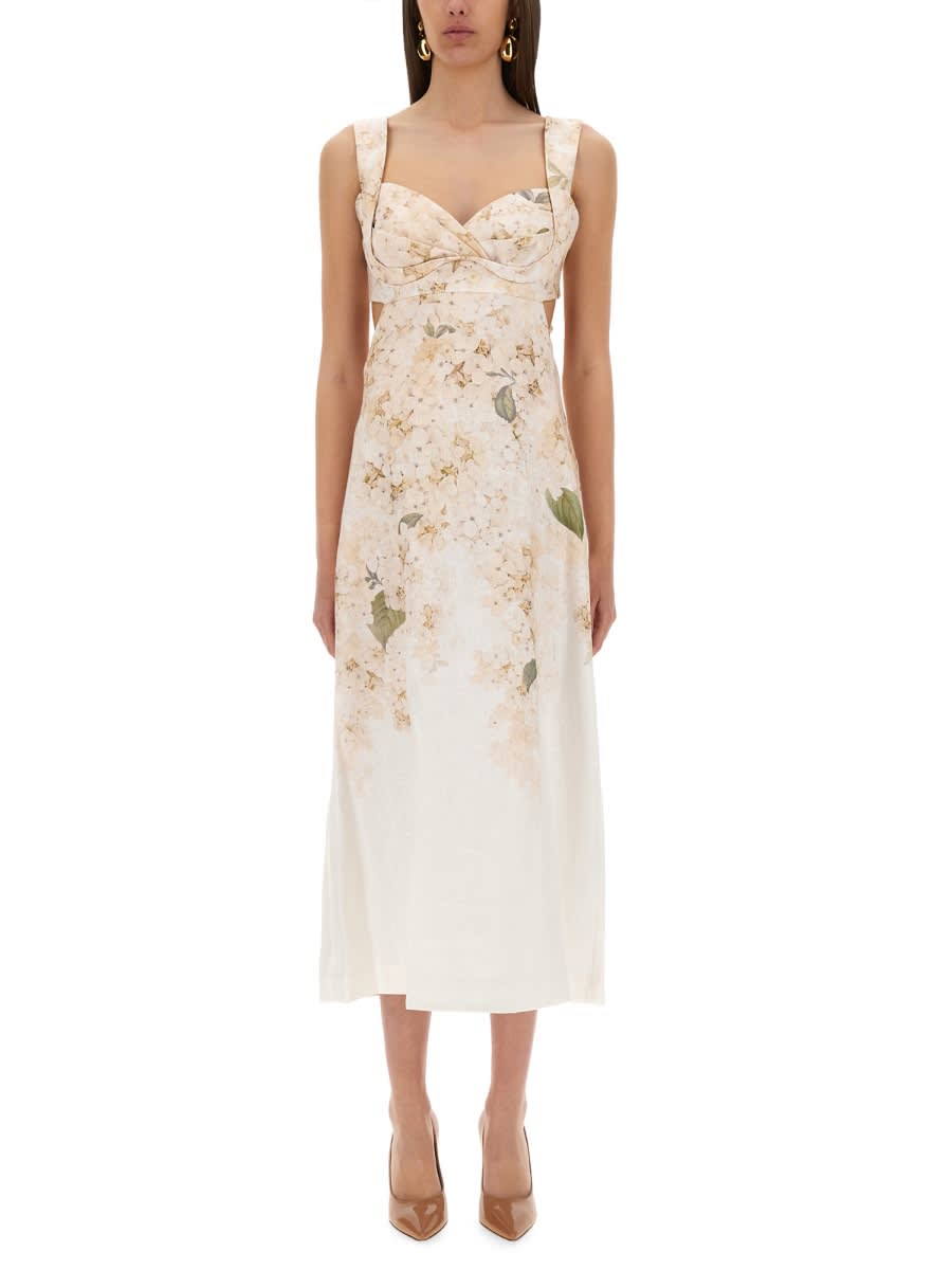 Shop Zimmermann Balance Midi Dress