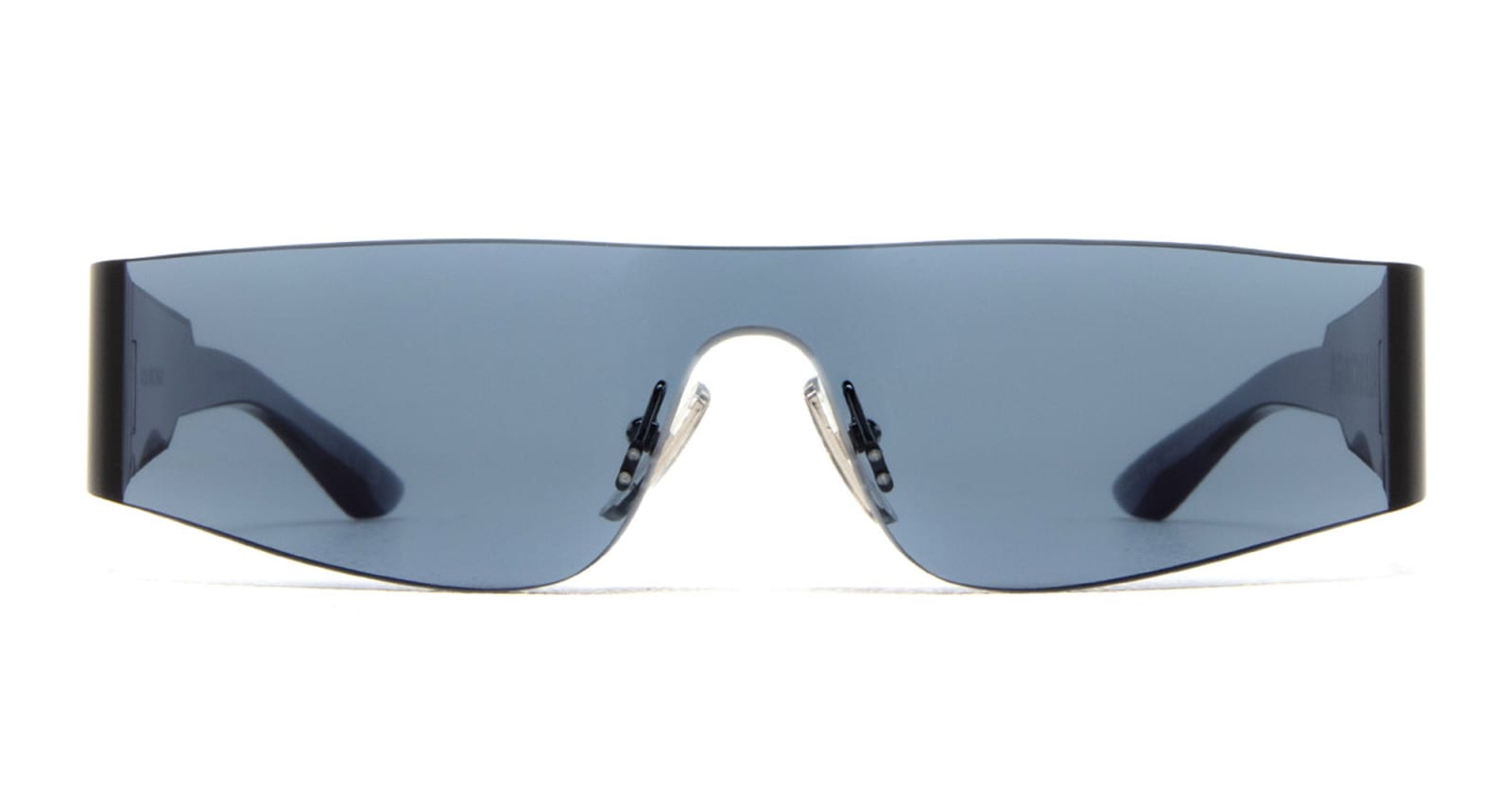 Shop Balenciaga Mono Rectangle - Blue Sunglasses