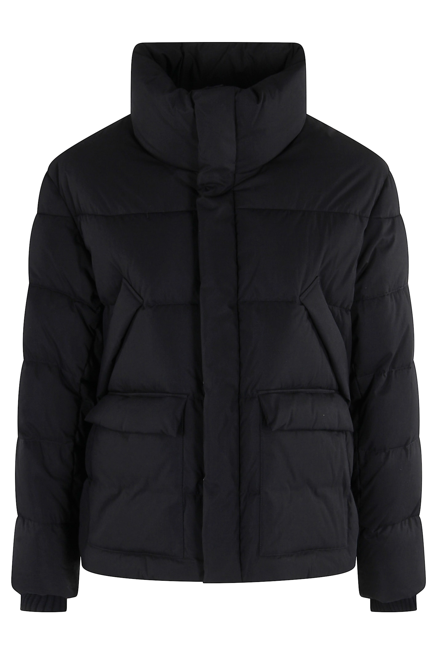 Tatras High Neck Quilted Jacket Pockets In Black