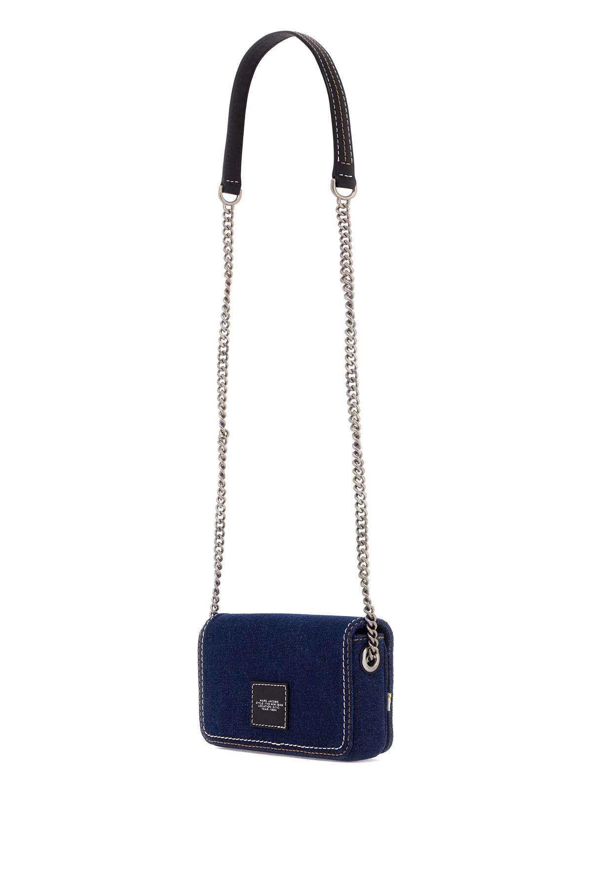 Marc Jacobs The Denim Chain Mini Shoulder Bag In Dark Wash (blue)