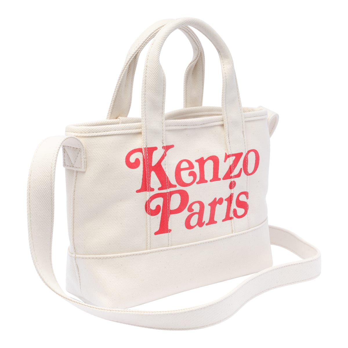 Shop Kenzo Small  Paris Bag In Beige