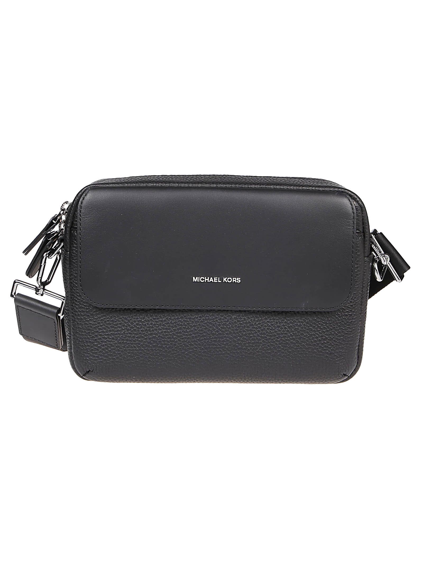 Shop Michael Kors Hudson Utility Crossbody In Black