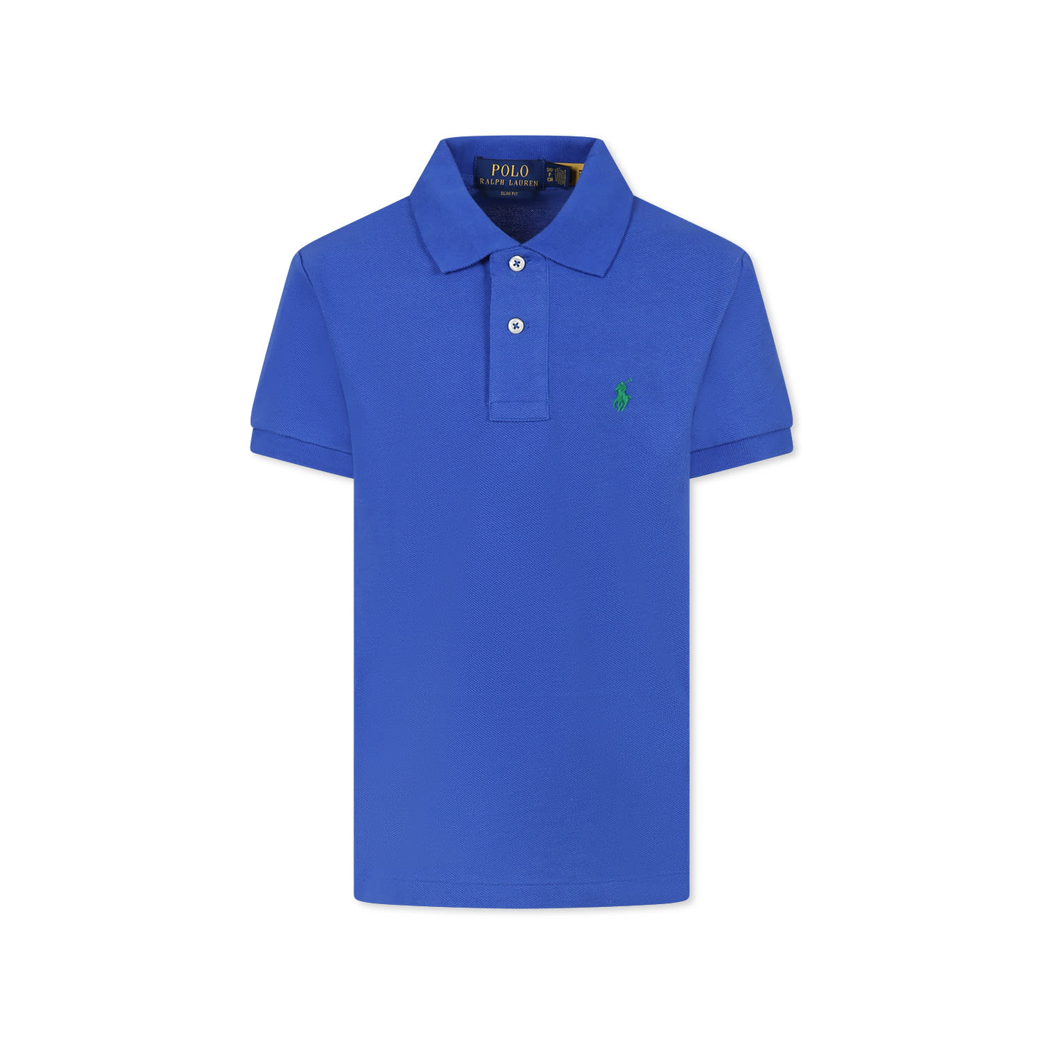 Polo Ralph Lauren Blue Polo Shirt For Boy With Horse In Blue