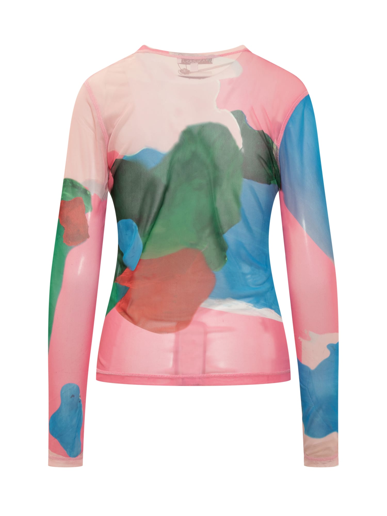Shop Jw Anderson Ls Underpinning Shirt In Pink/multi