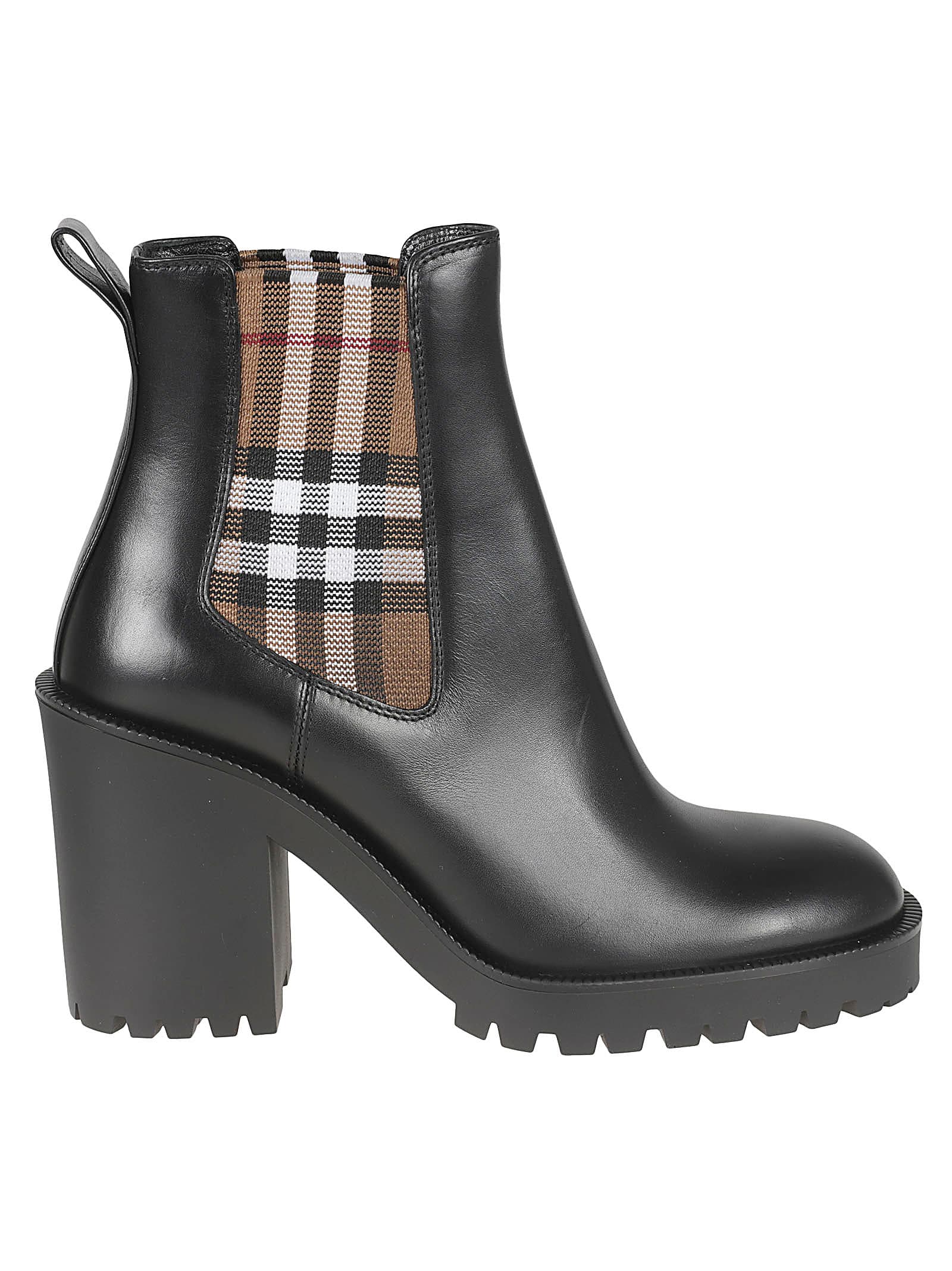 Shop Burberry New Allostock Boots In Black