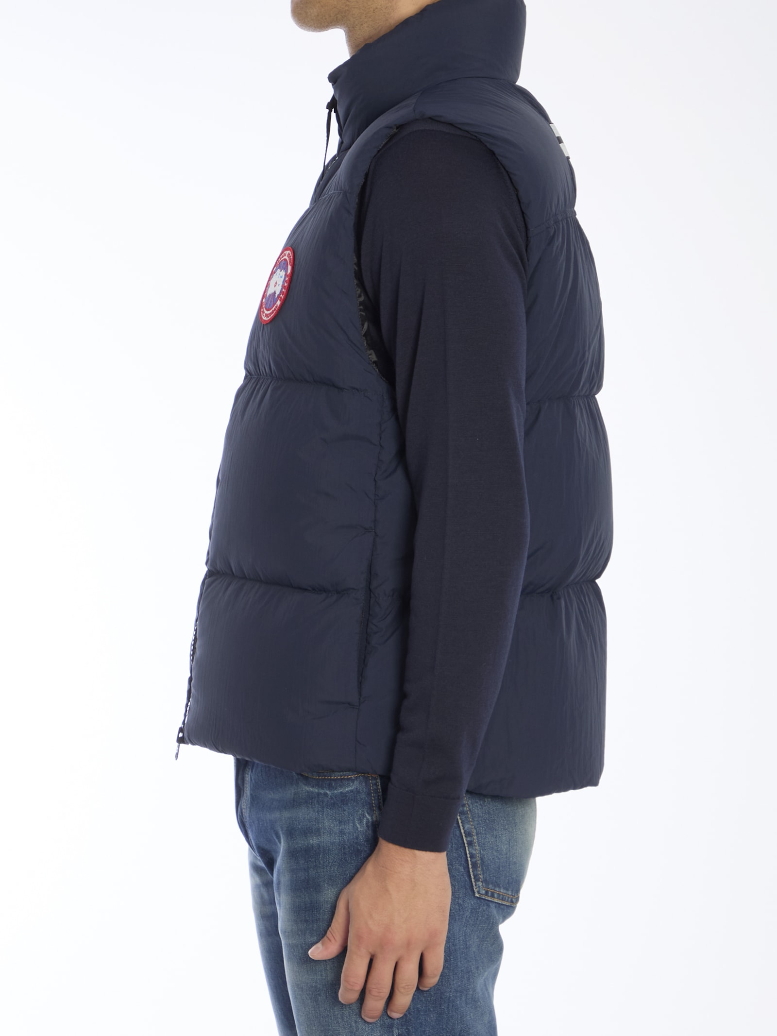 Shop Canada Goose Lawrence Puffer Vest In Blue