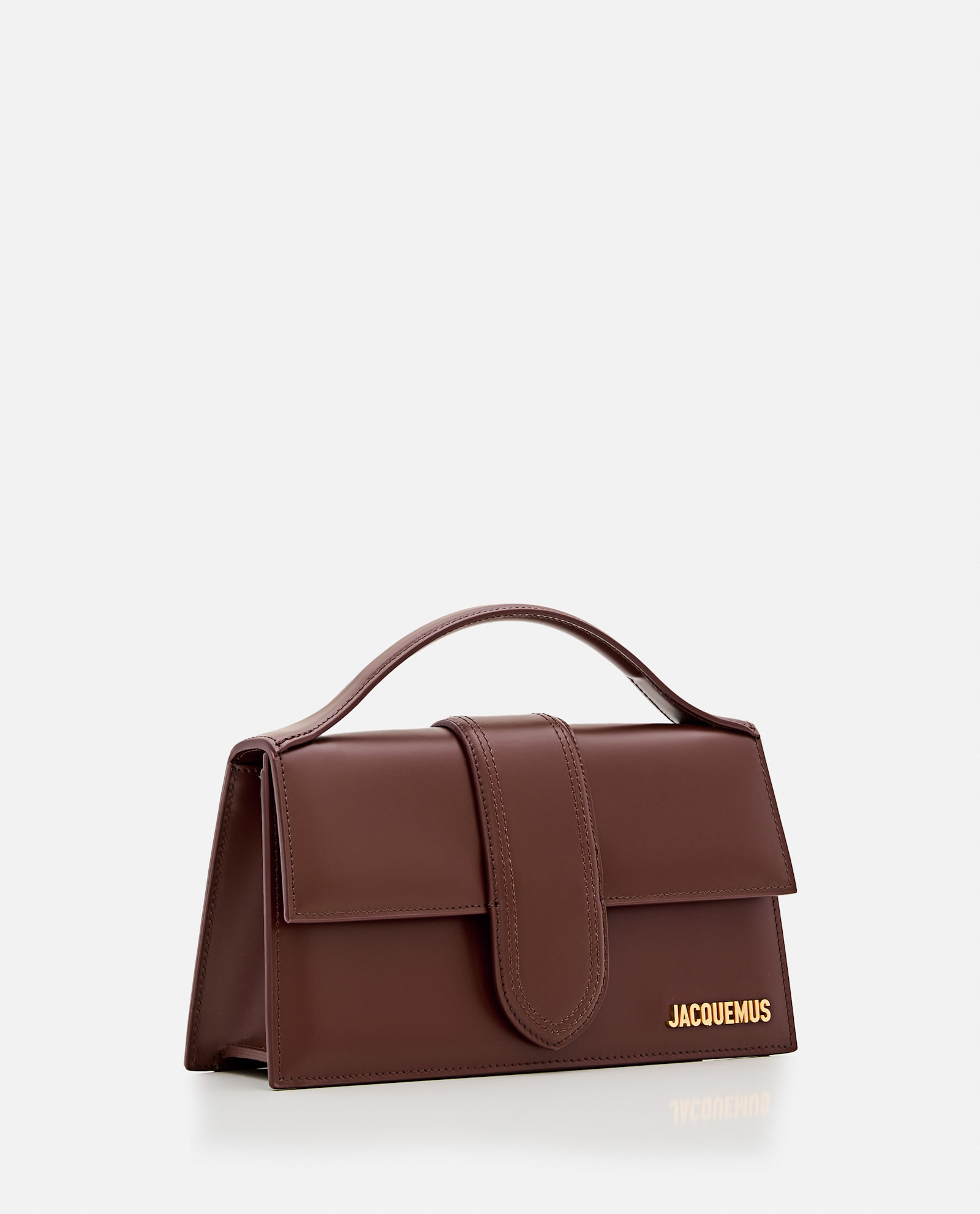 Jacquemus Women Le Bambino Long Leather Shoulder Bag In Brown