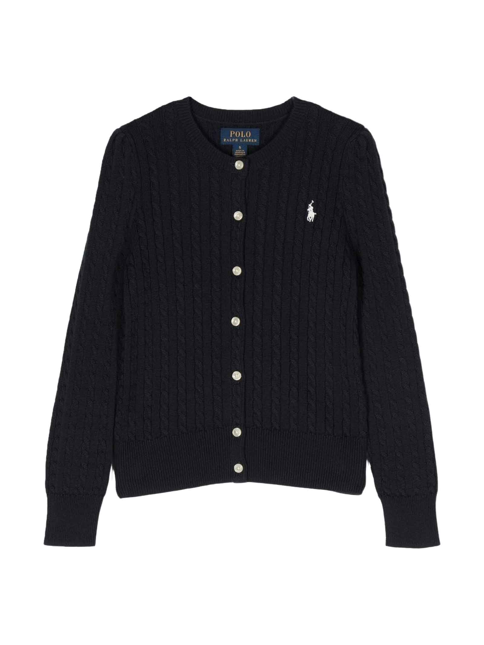 Ralph Lauren Blue Cardigan Girl