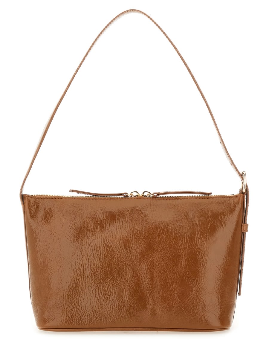 Apc Textured Shoulder Bag Adjustable Strap In Brown