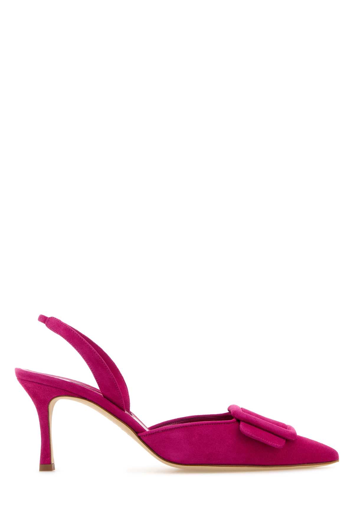 Fuchsia Suede Maysli Pumps