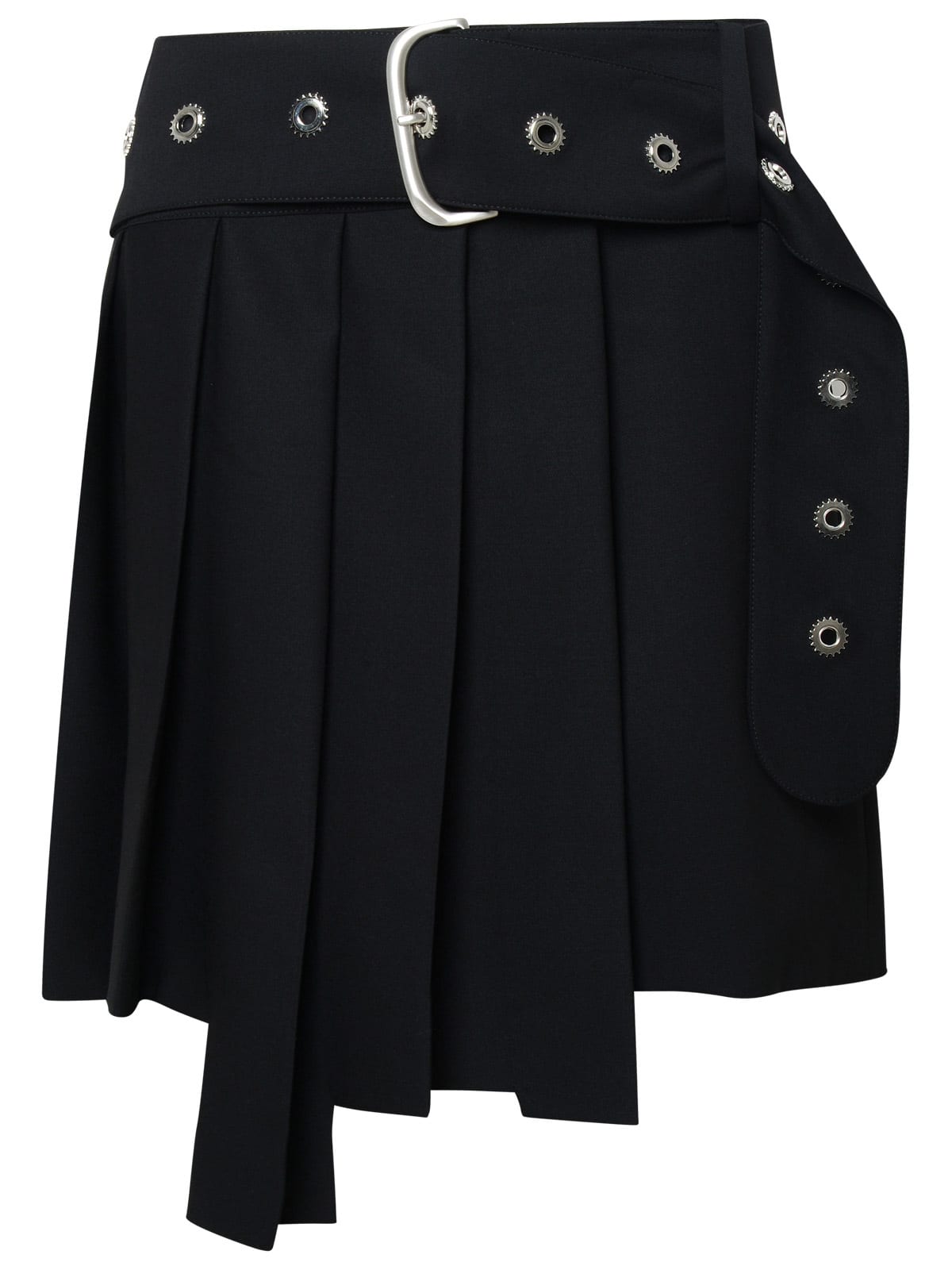 Off-white Black Wool Skirt