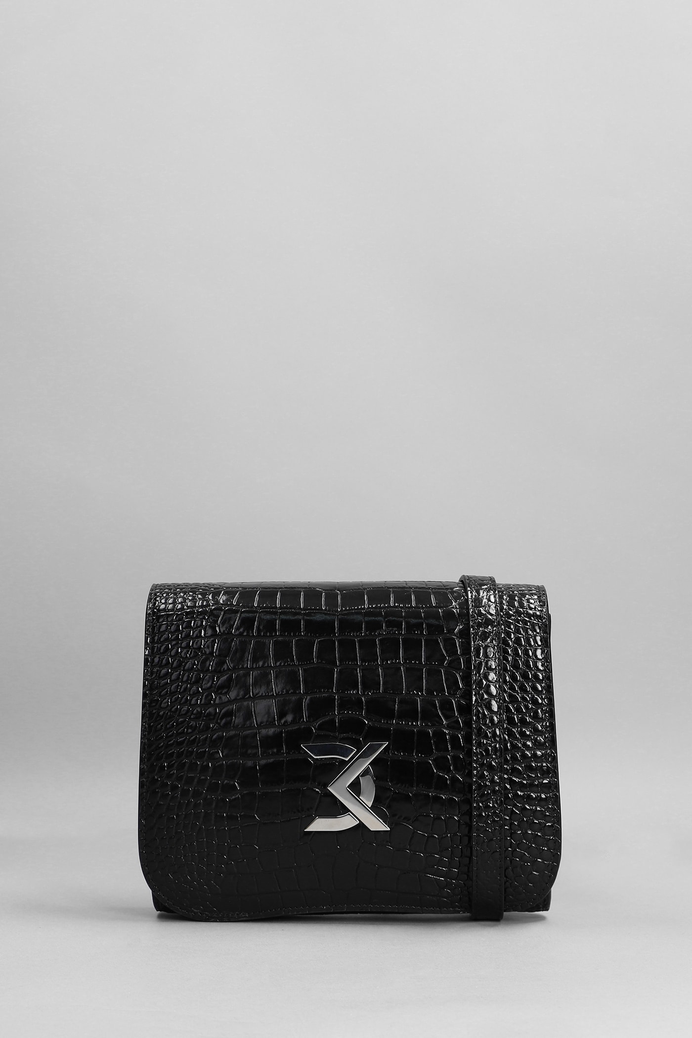 David Koma Shoulder Bag In Black Leather