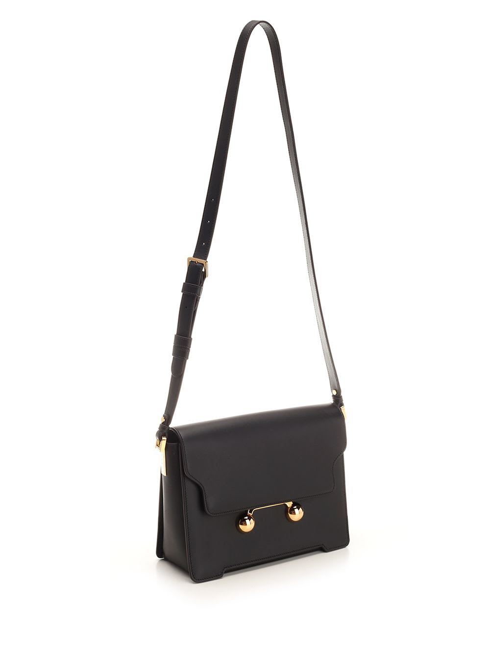 Shop Marni Medium Trunkaroo Shoulder Bag In Black