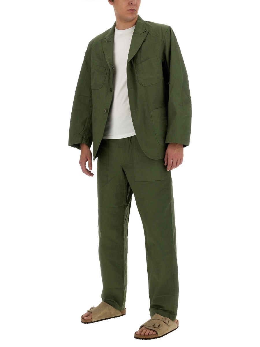 Shop Engineered Garments Cotton Jacket In Green