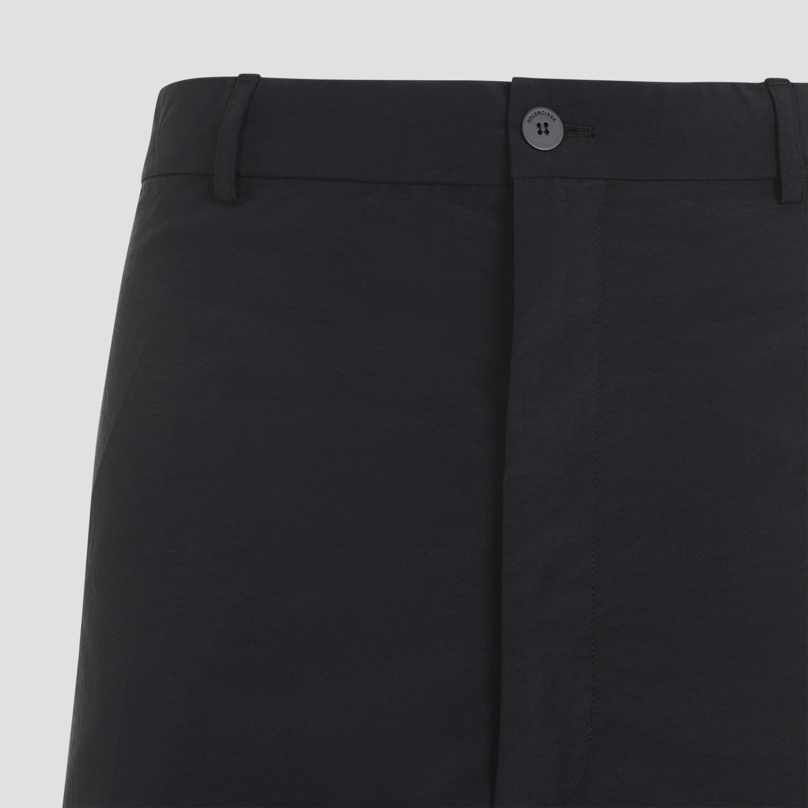 Shop Balenciaga Large Fit Pants In Black