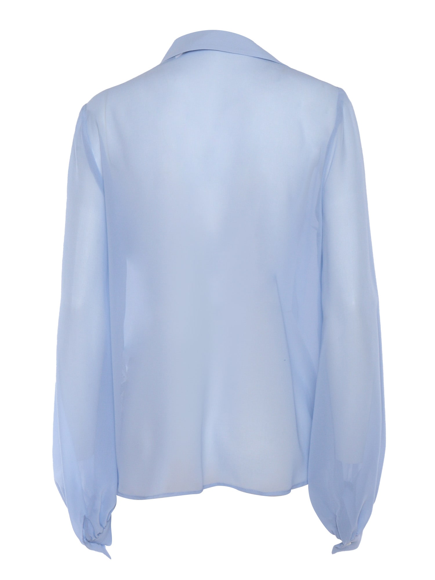 Shop P.a.r.o.s.h Light Blue Shirt With Lace