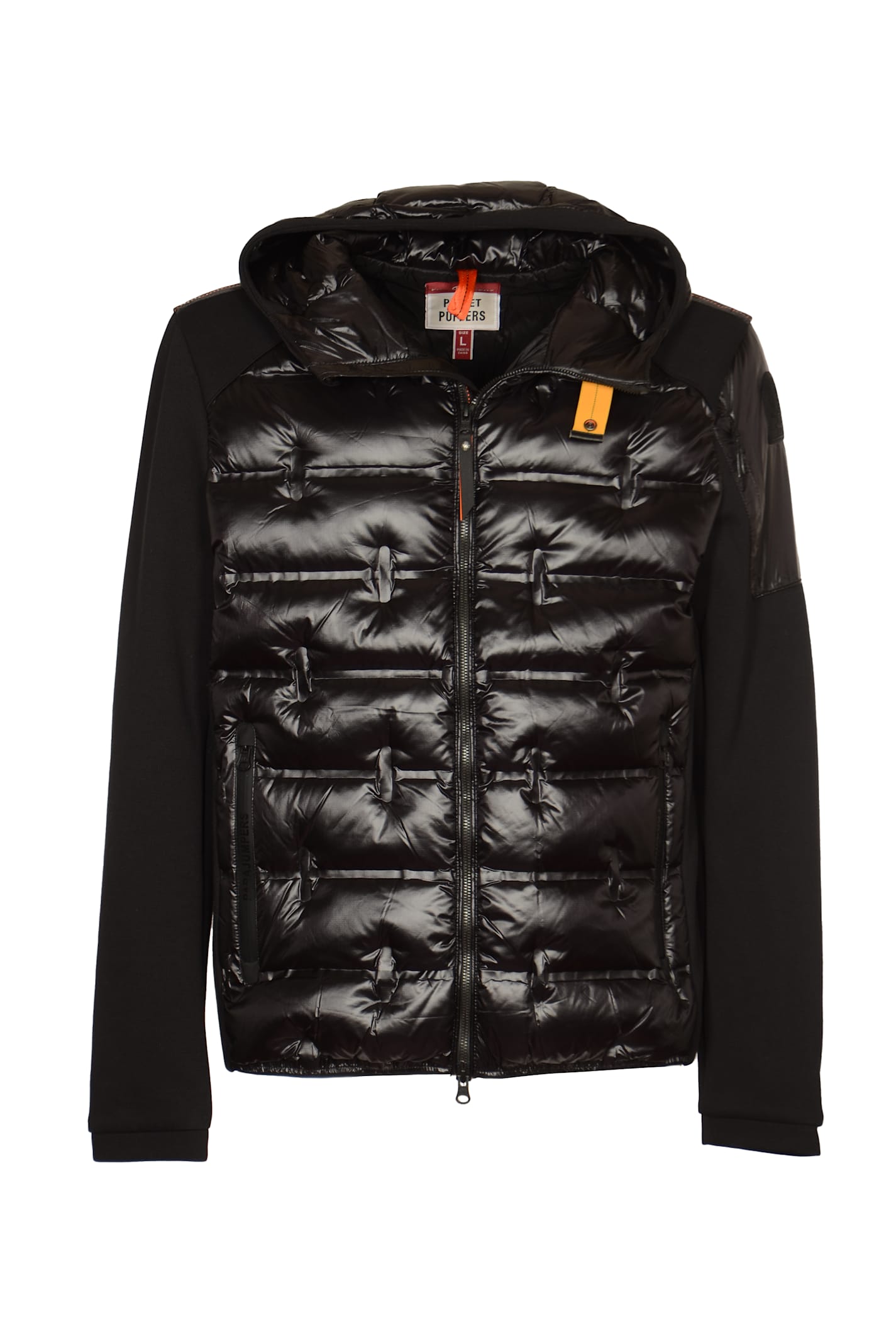 Shop Parajumpers Zip Padded Jacket In Black