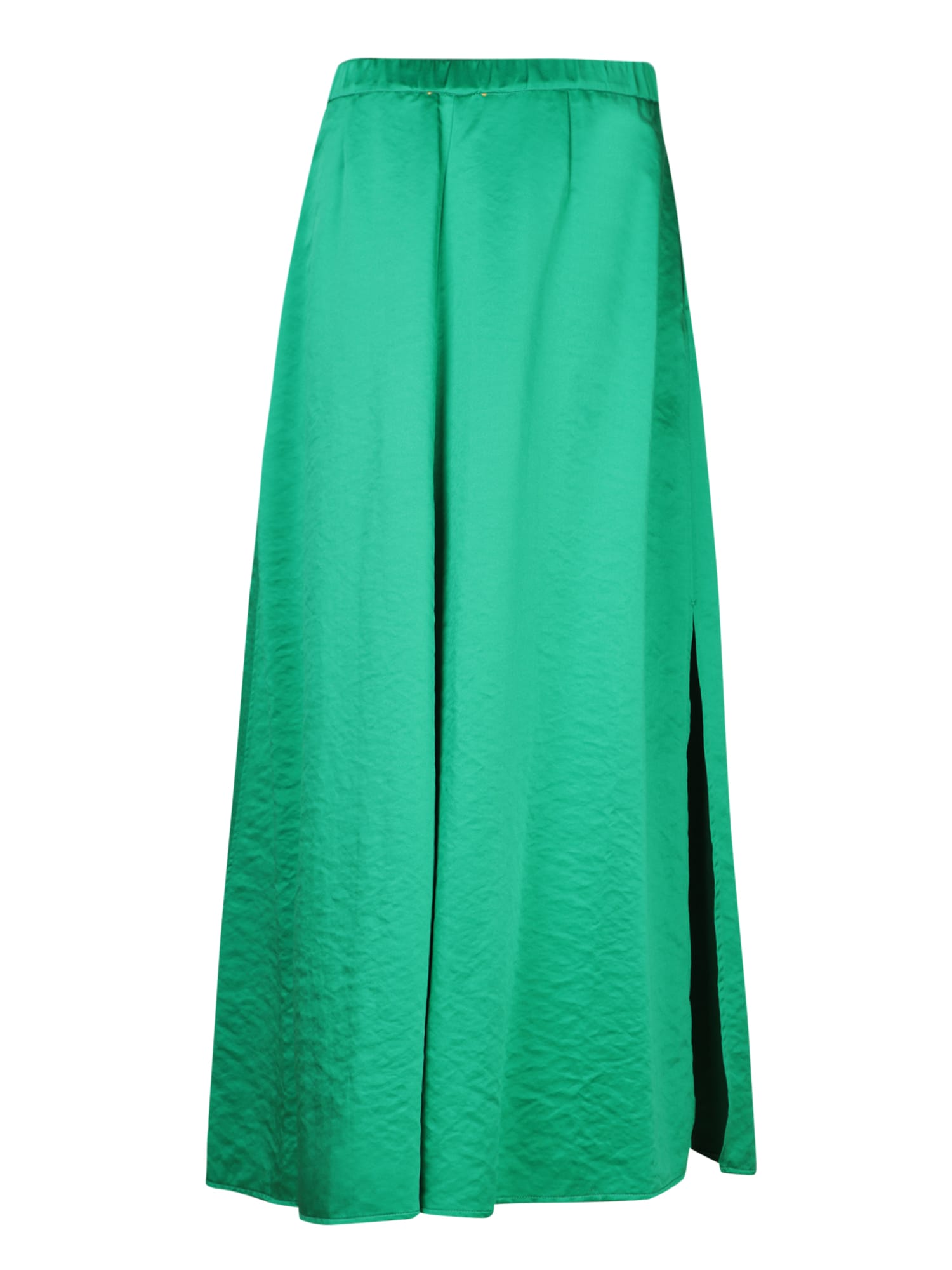 Shop Forte Forte Green Duchesse Long Skirt