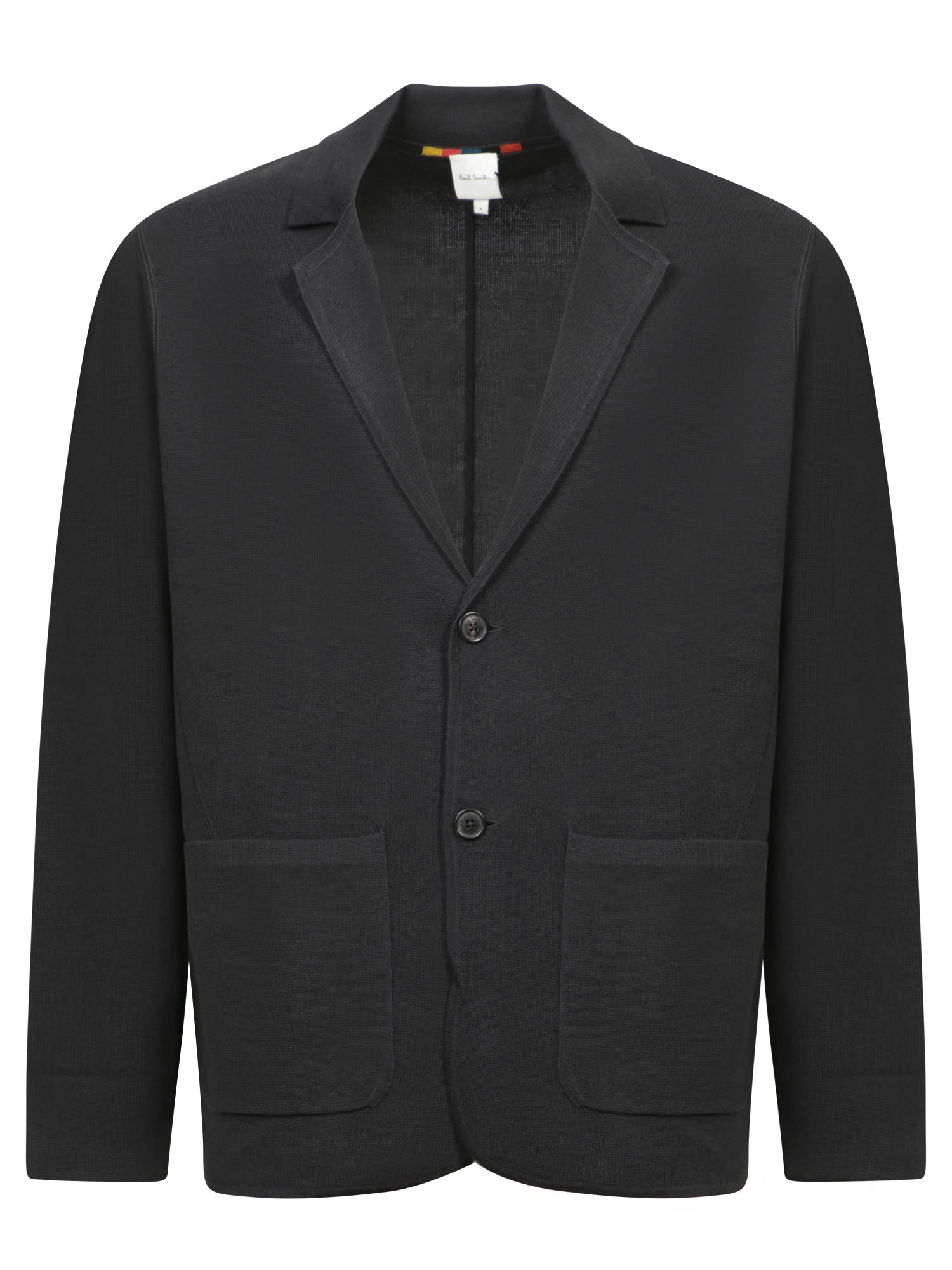 PAUL SMITH BLUE WOOL CARDIGAN JACKET 