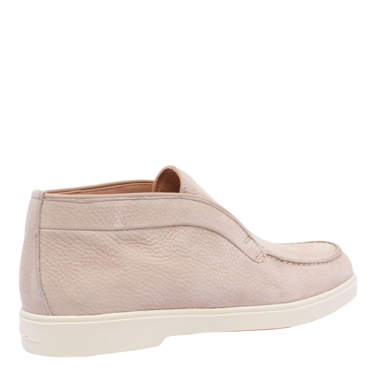 Santoni Suede Low-top Loafers Rubber Sole In Multi