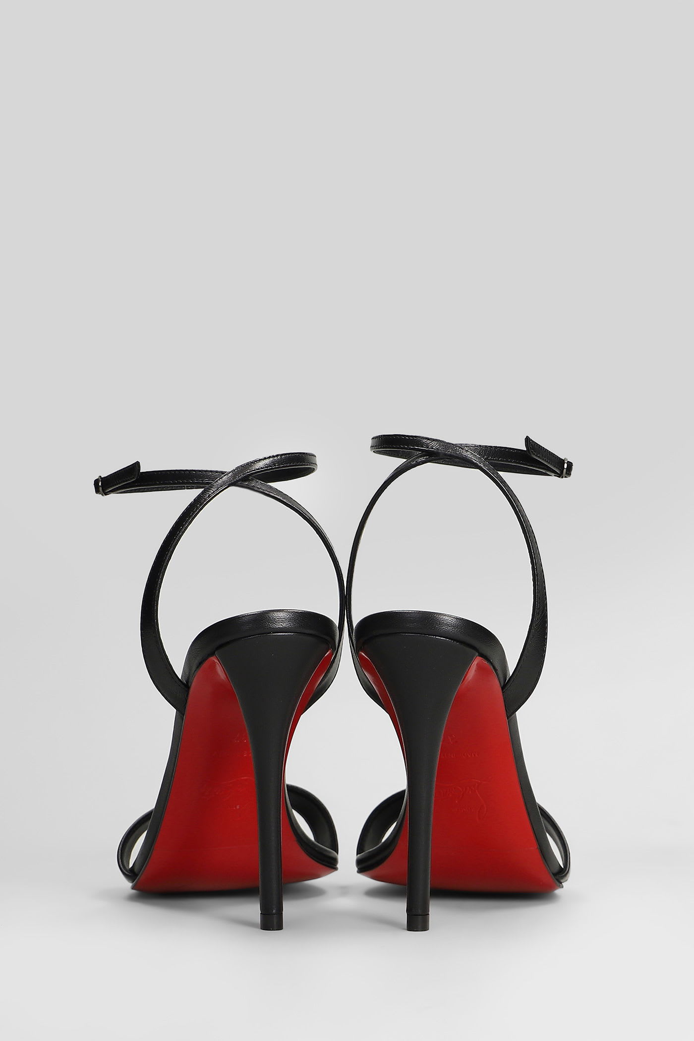 Christian Louboutin Miss Z Sandal 100 Sandals In Black Leather In Black
