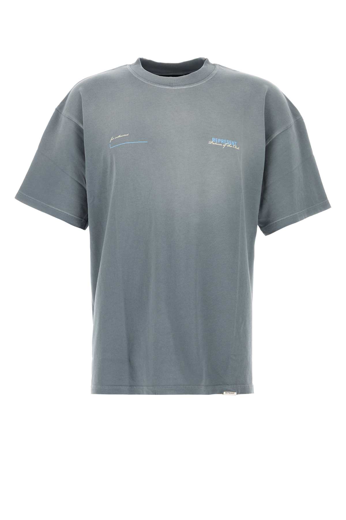 Powder Blue Cotton T-shirt