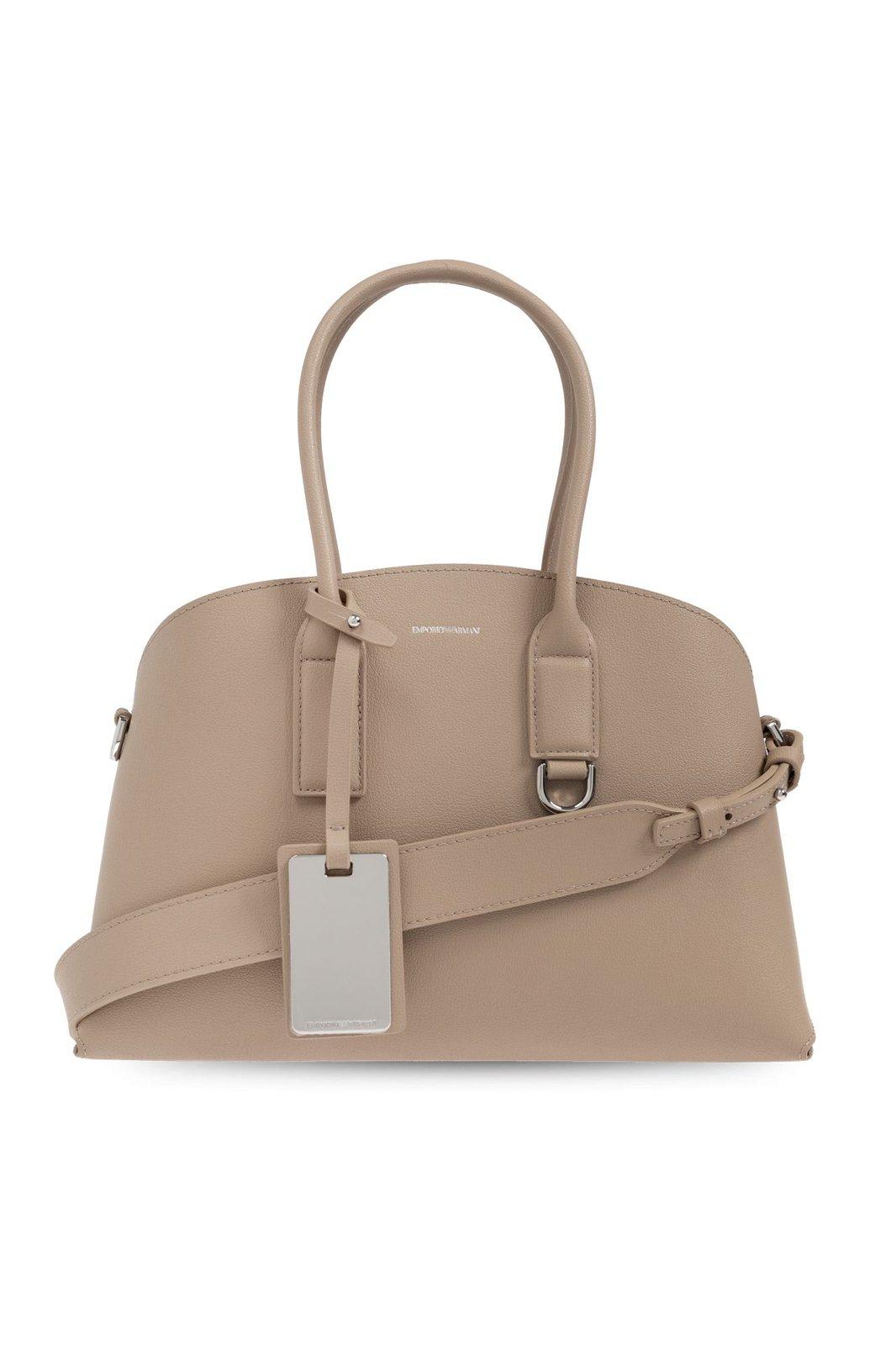 Shop Emporio Armani Bag Of Type Shopper In Visone