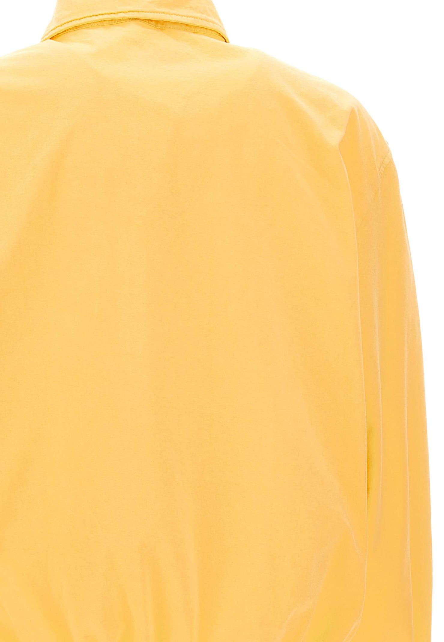 Shop Drôle De Monsieur Le Blouson Cotton Jacket In Yellow
