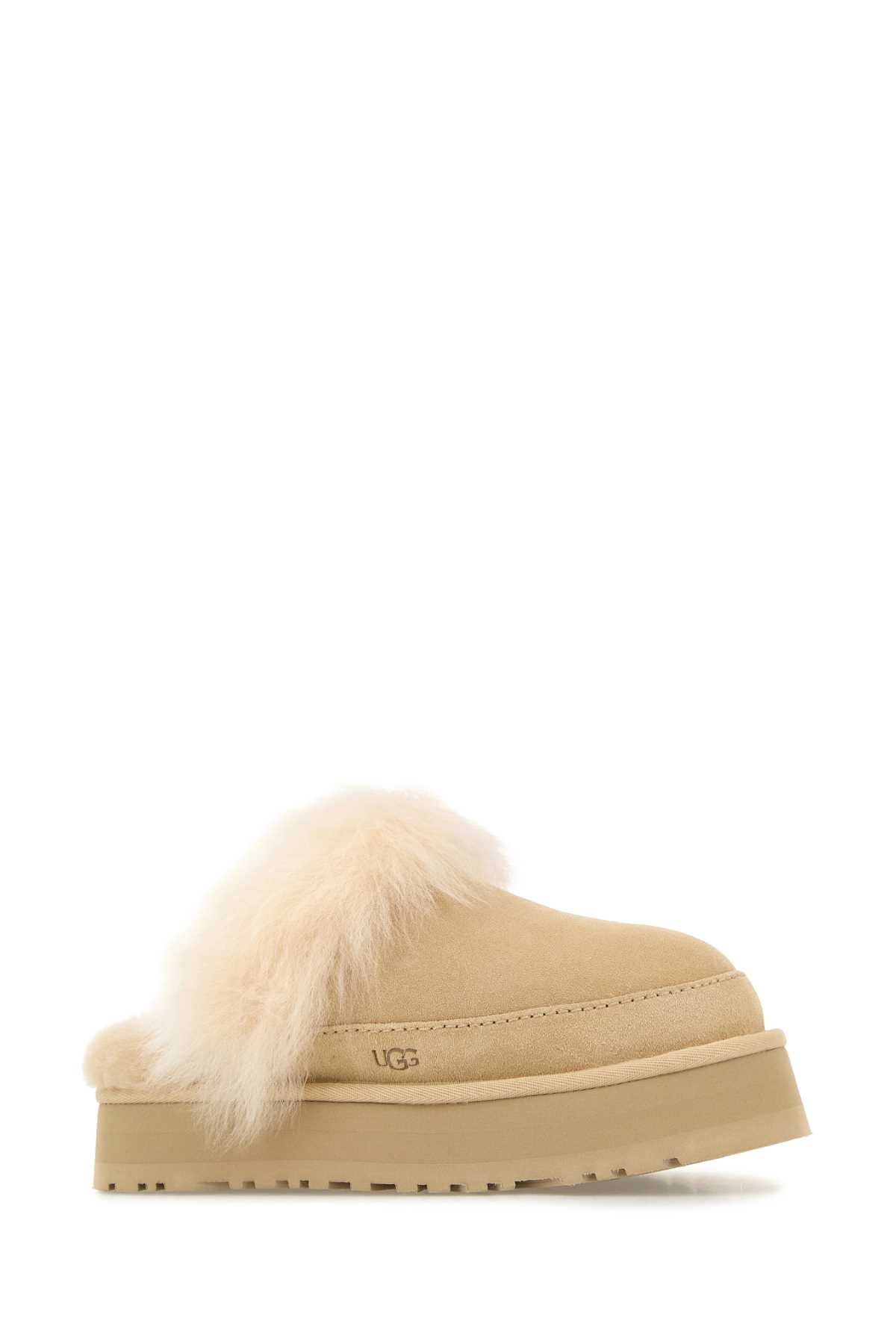 Ugg Chalet Beige Ankle Boots With Fur Design In Suede Woman In Brown