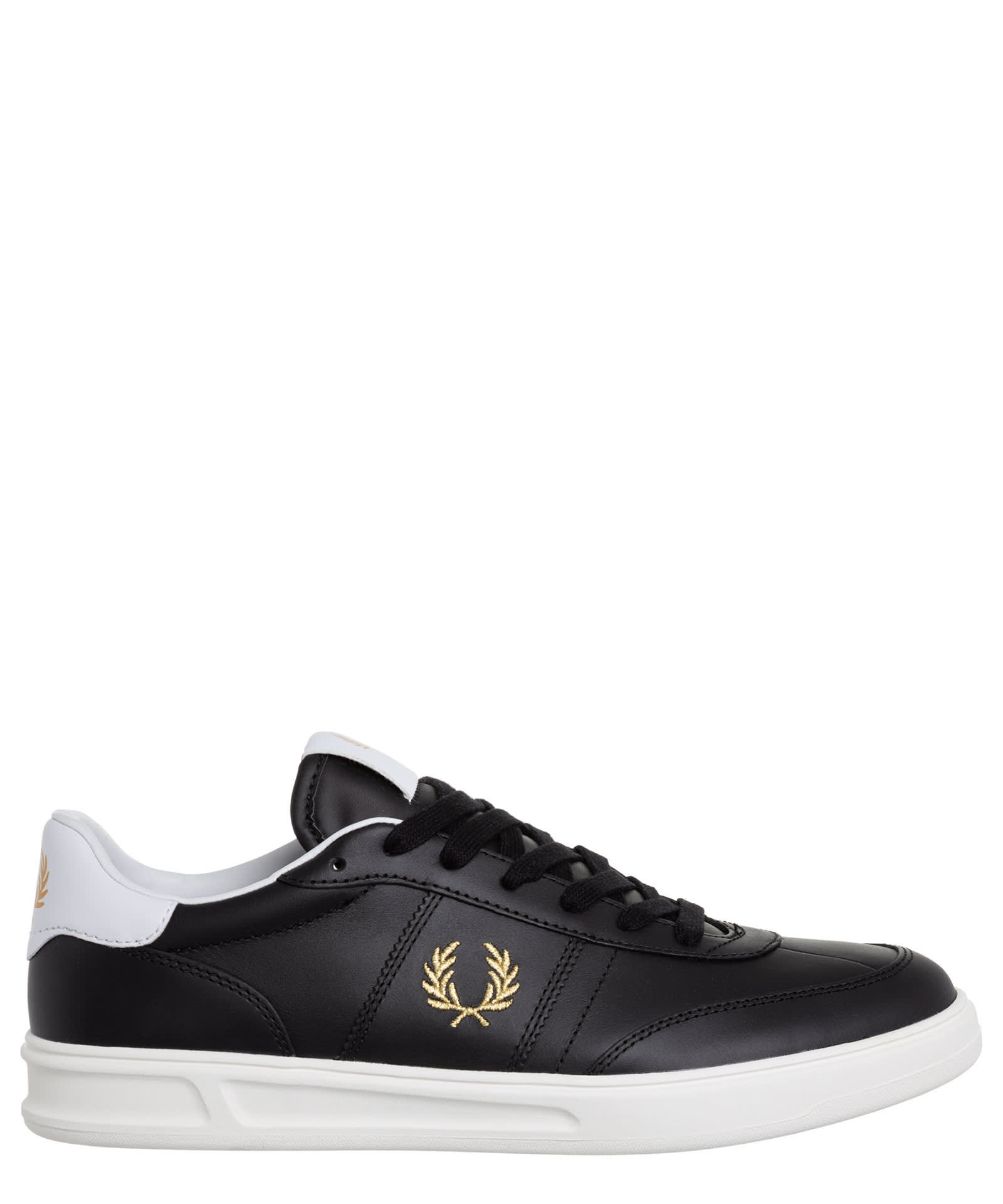 B400 Leather Sneakers In Black |