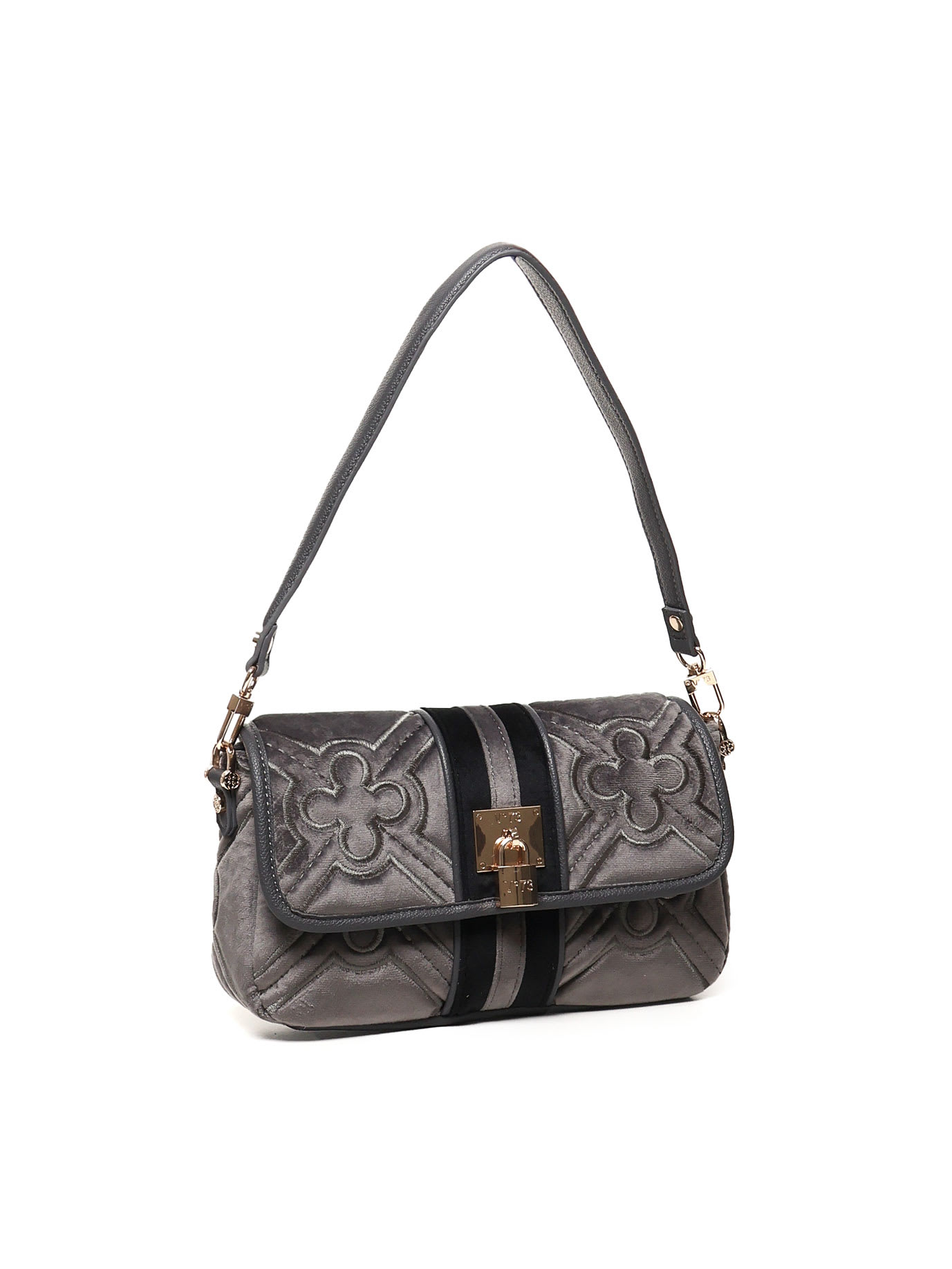 Shop V73 Dana Shoulder Bag In Grey, Black