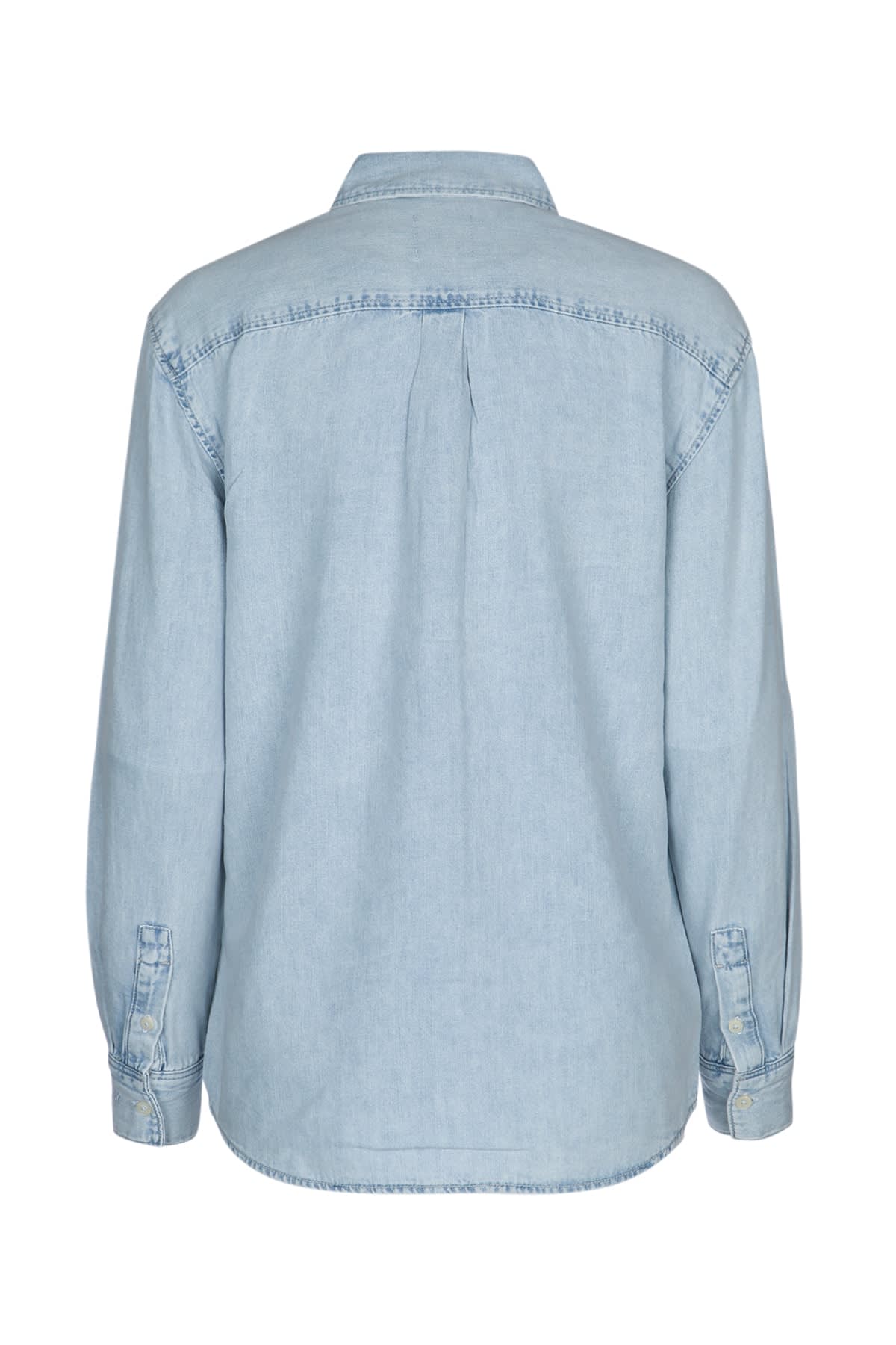 Calvin Klein Ls Lw Denim Shirt In Denimlight