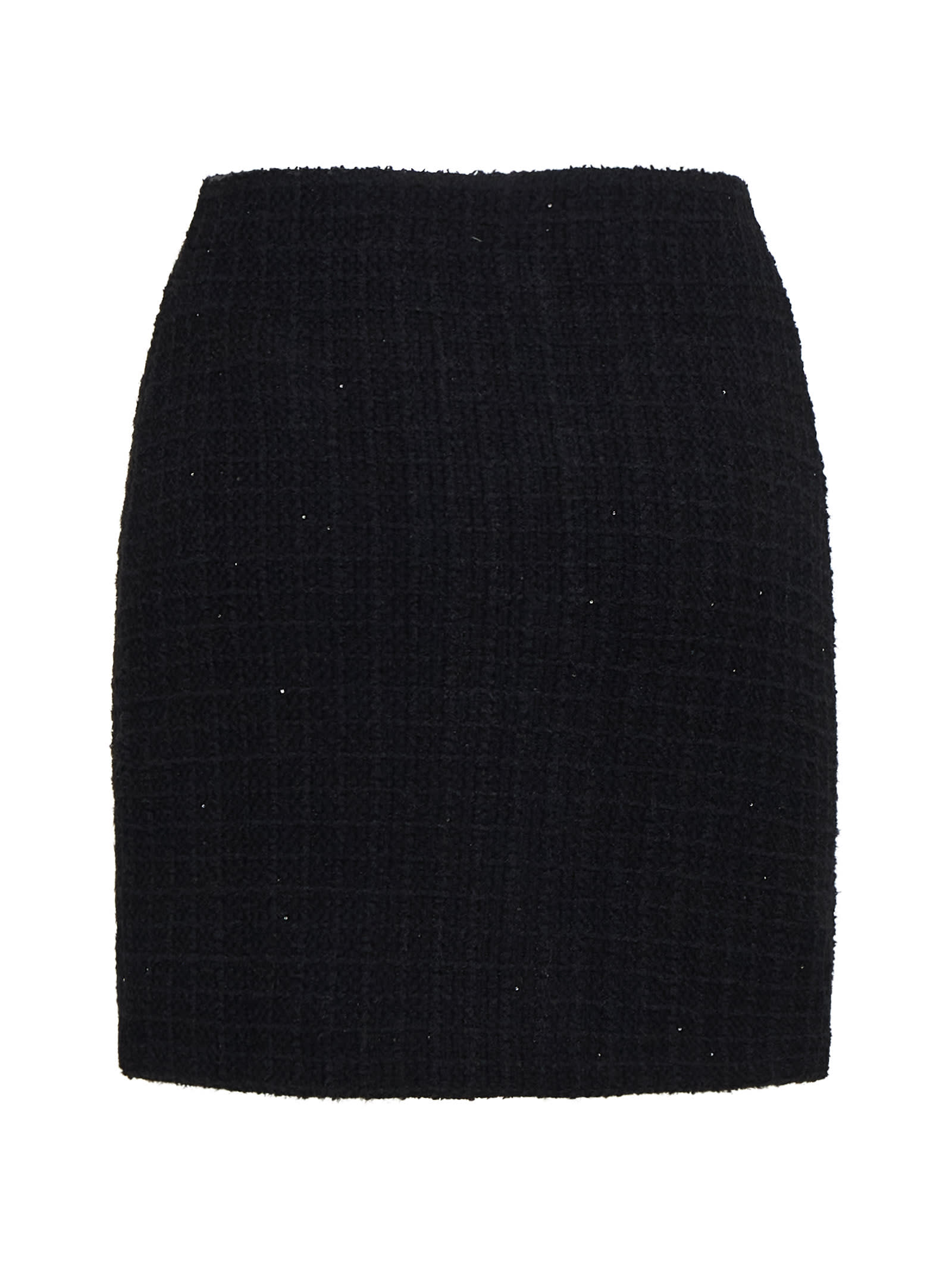 Shop Self-portrait Skirt In Black