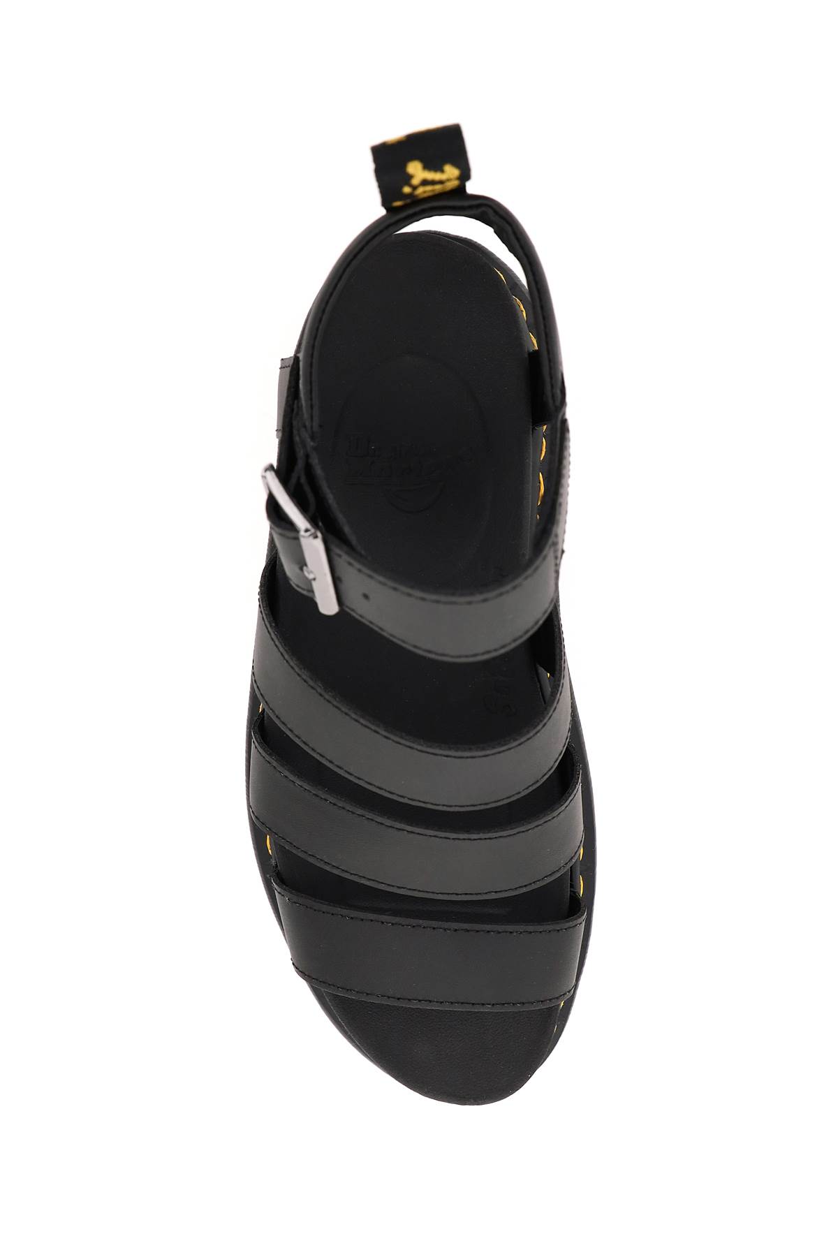 Shop Dr. Martens' Hydro Leather Blaire Sandals In Black (black)