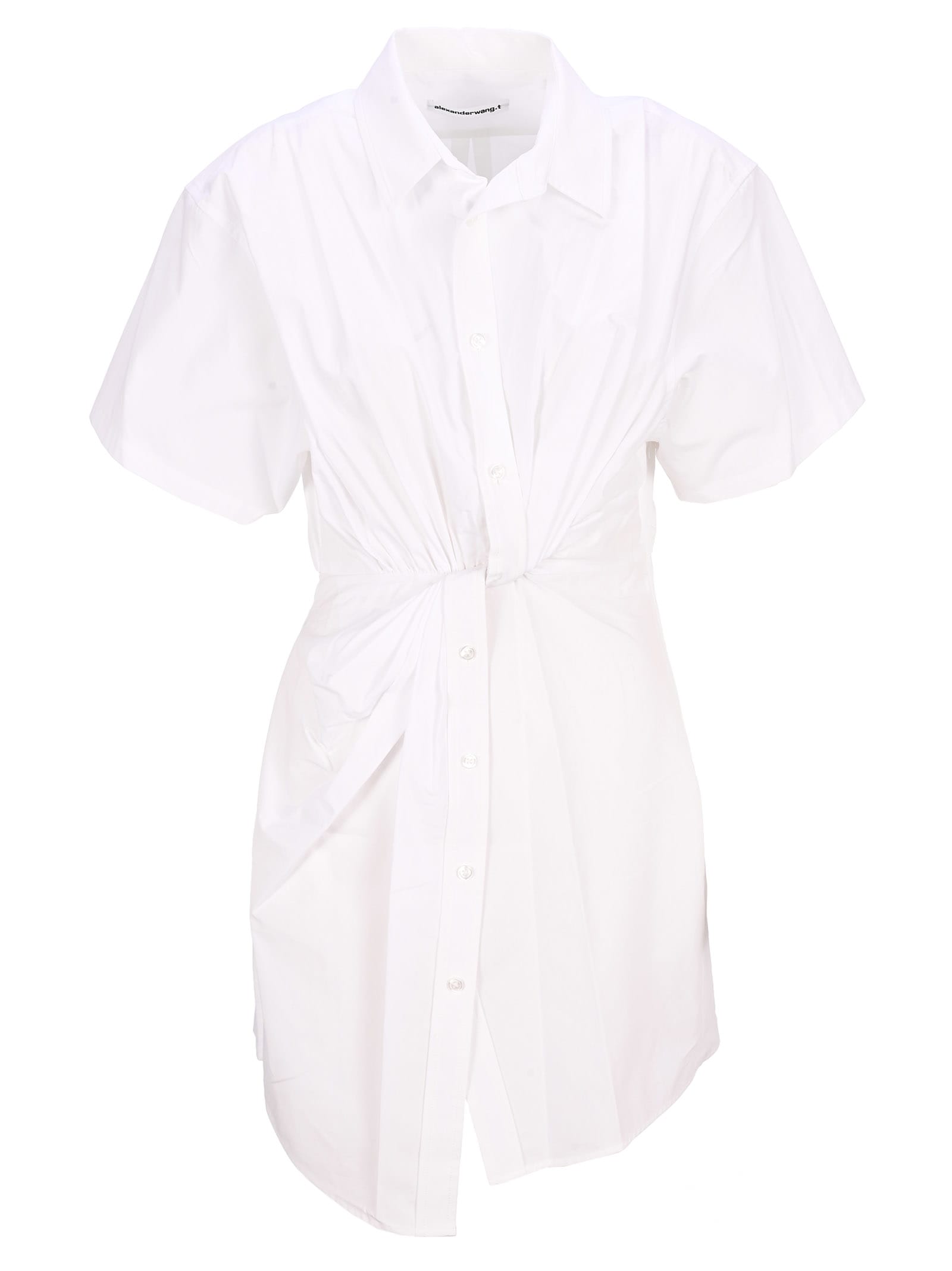 T By Alexander Wang Twisted Placket Dress