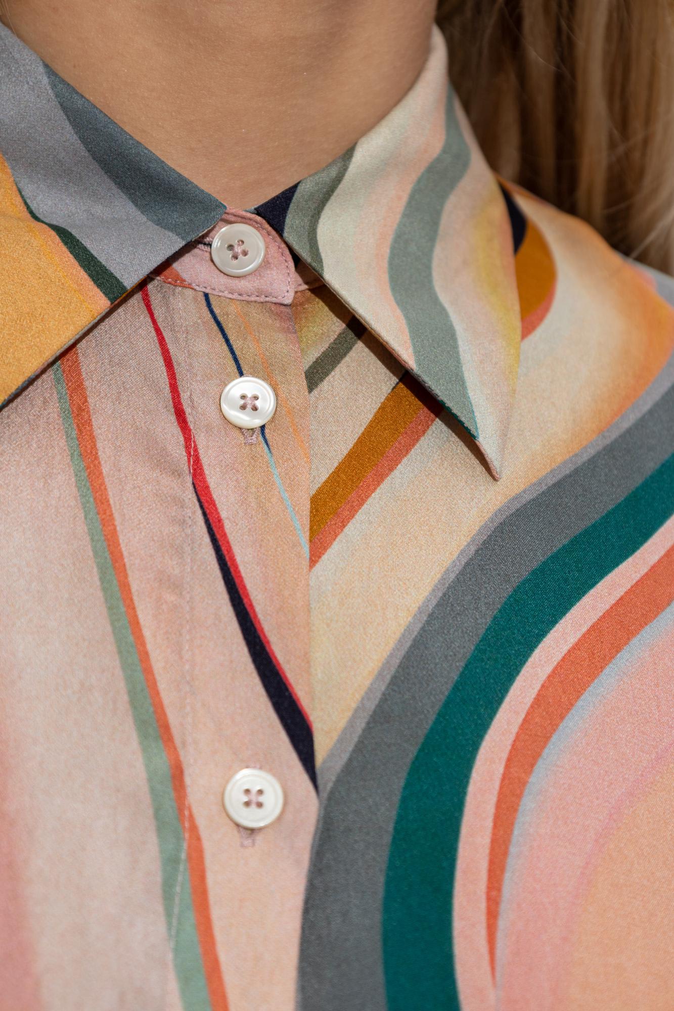 Ps By Paul Smith Ps Paul Smith Shirt With Silk Finish In Black