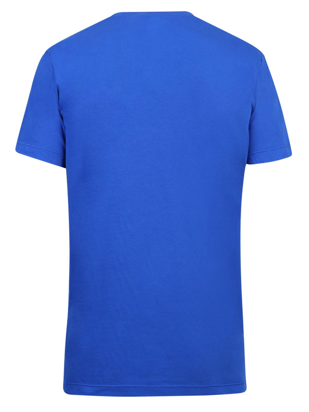 Shop Dsquared2 Logo Printed Crewneck T-shirt In Blue