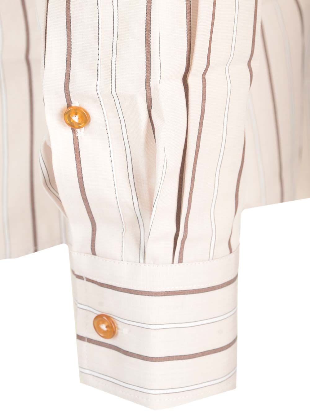 Shop Vivienne Westwood The Krall Two Button Shirt In Beige