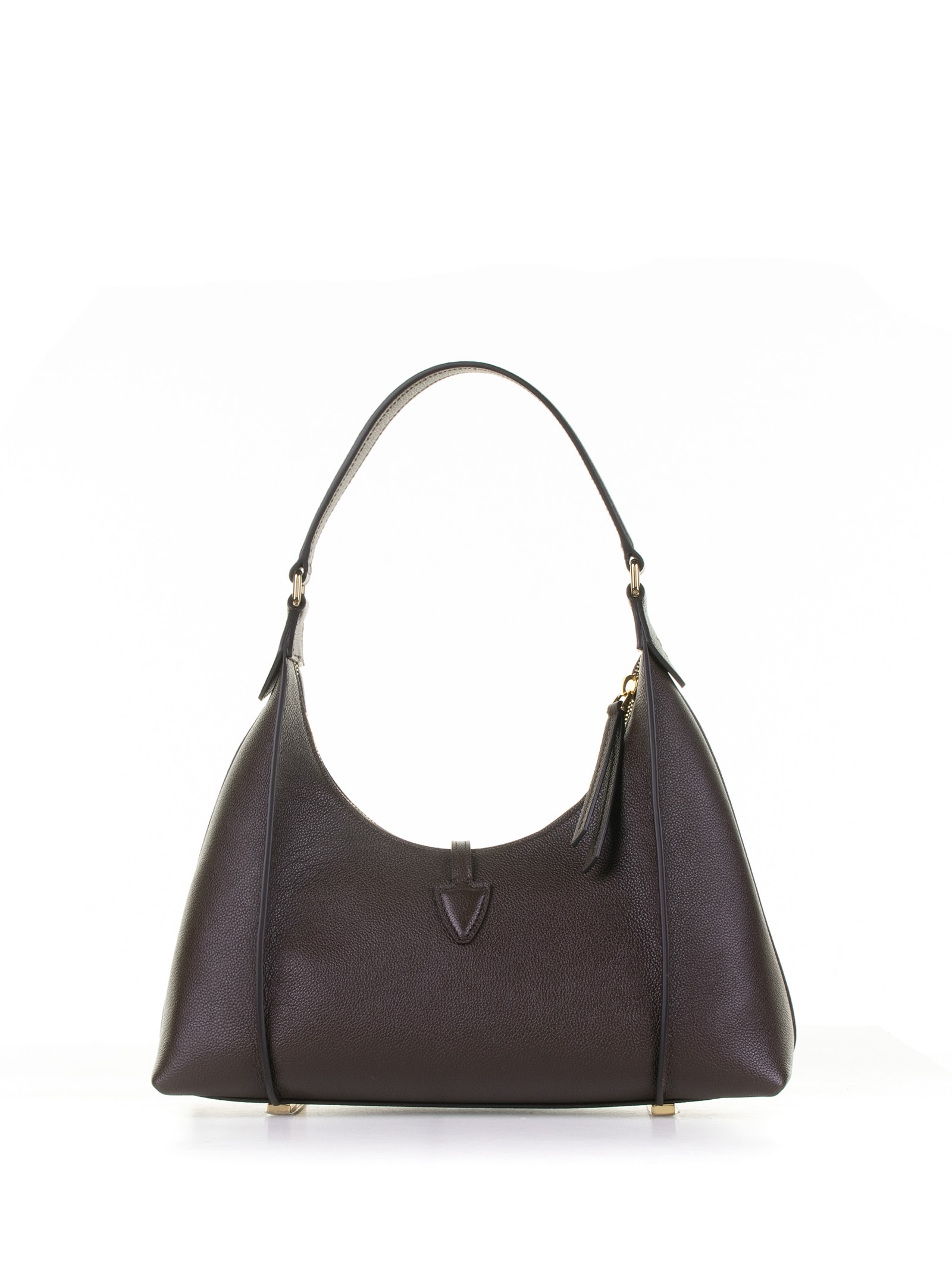 Shop Tod's Hobo Bag T Timeless In Brown Leather In Marrone Africa