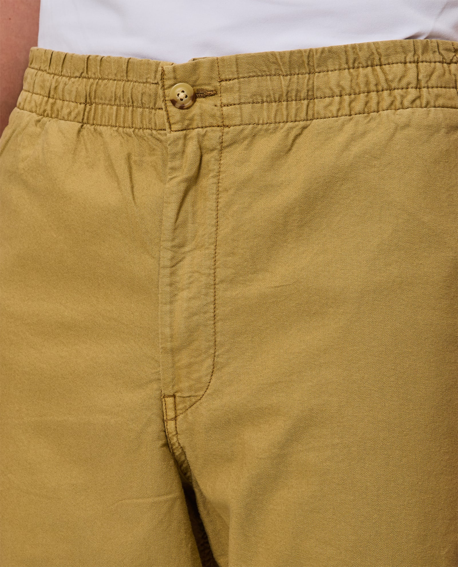 Shop Polo Ralph Lauren Drawstring Trousers In Beige