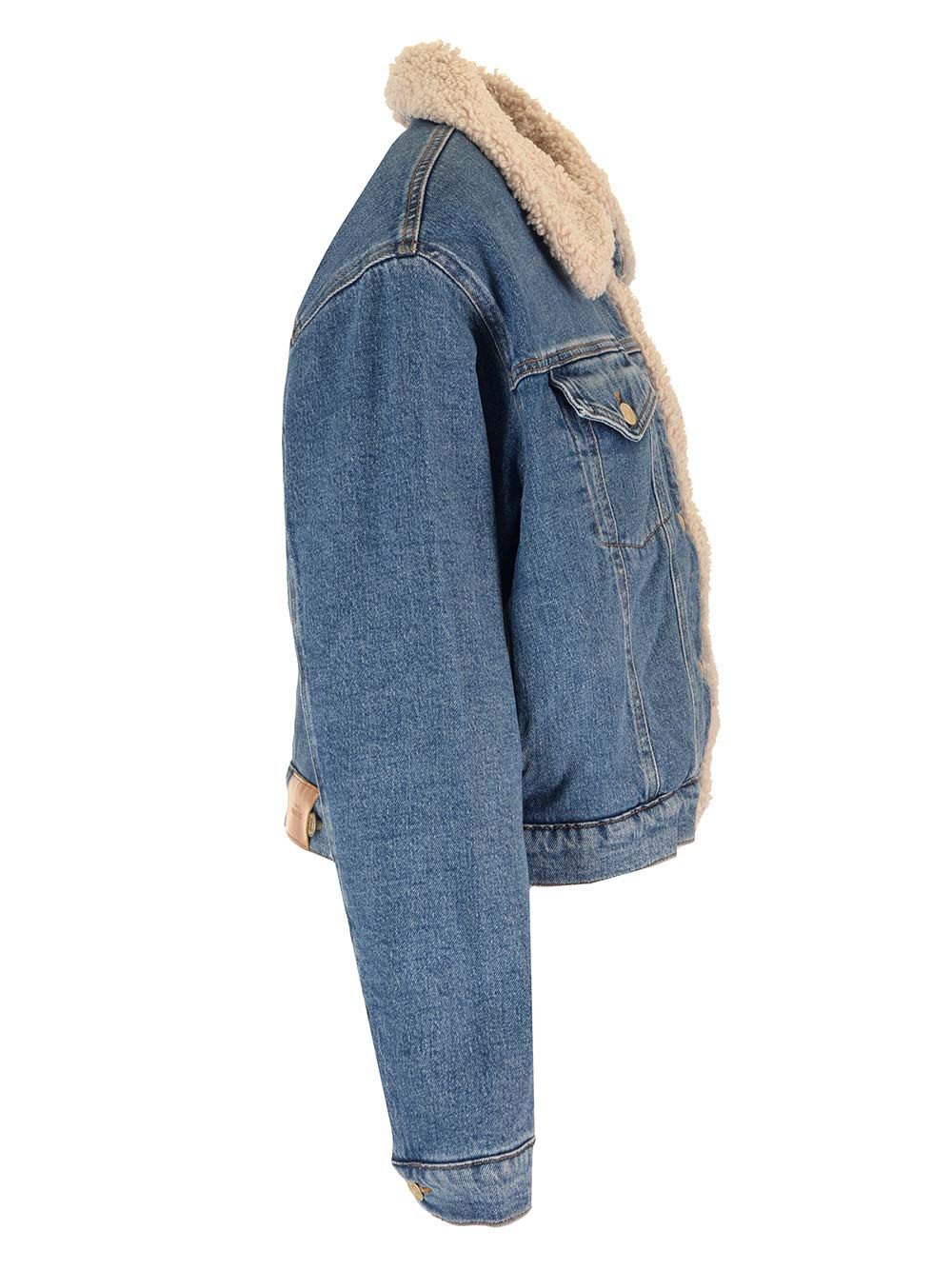 Shop 7 For All Mankind Nellie Jacket Santa Cruz Mid Blue