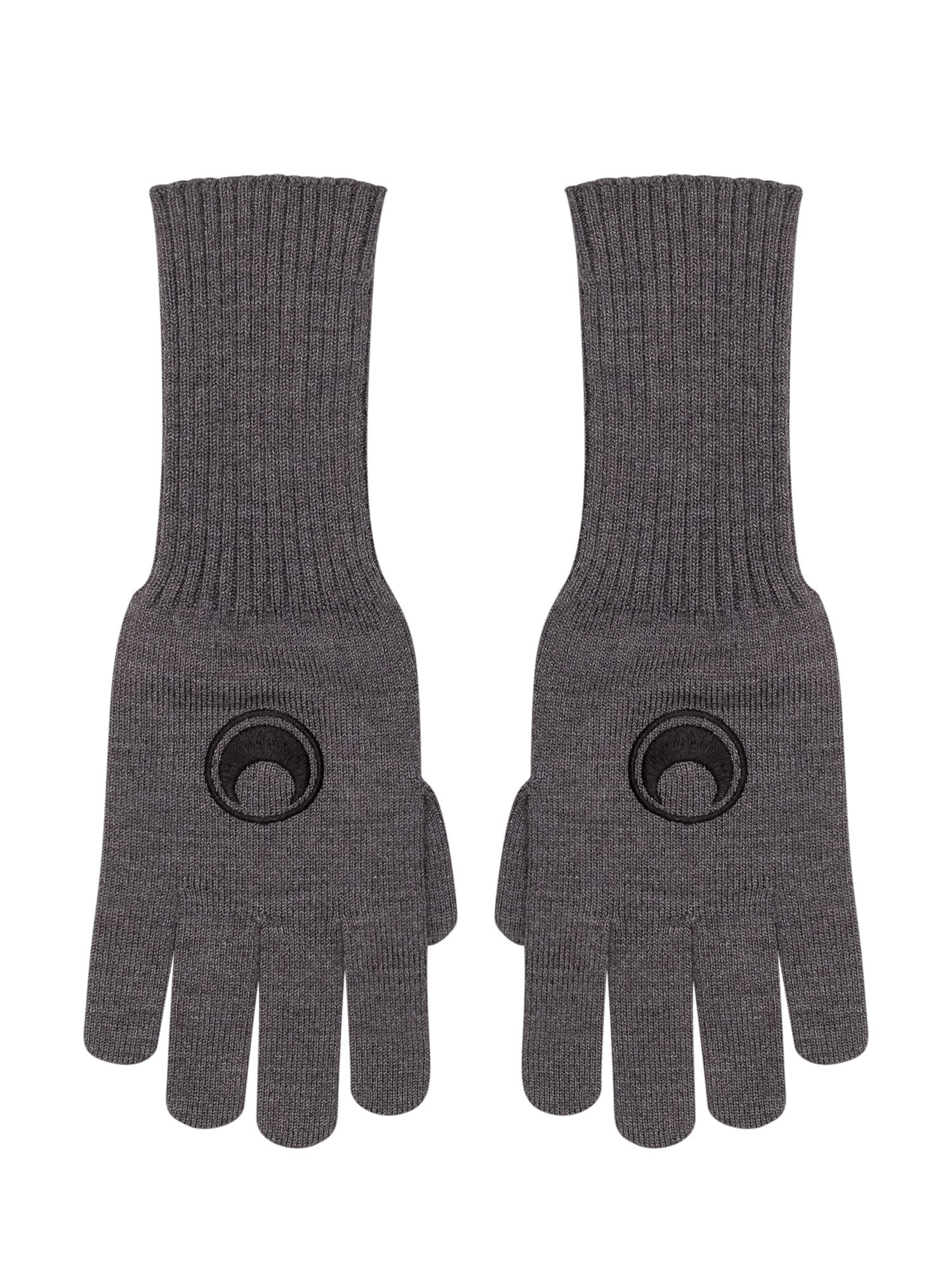 Shop Marine Serre Long Gloves In Stone Grey