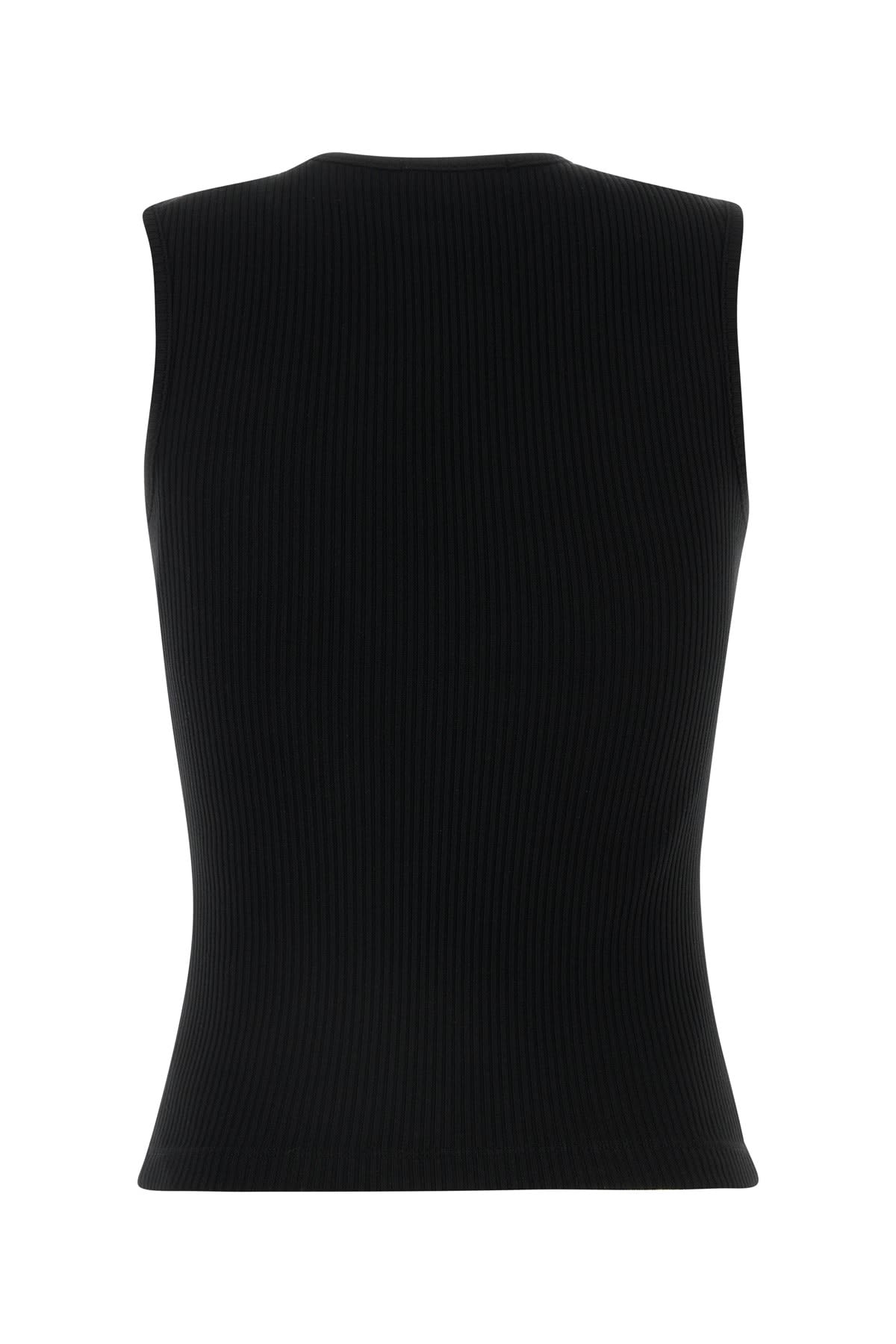 Agolde Black Stretch Lyocell Blend Binx Tank Top In Black