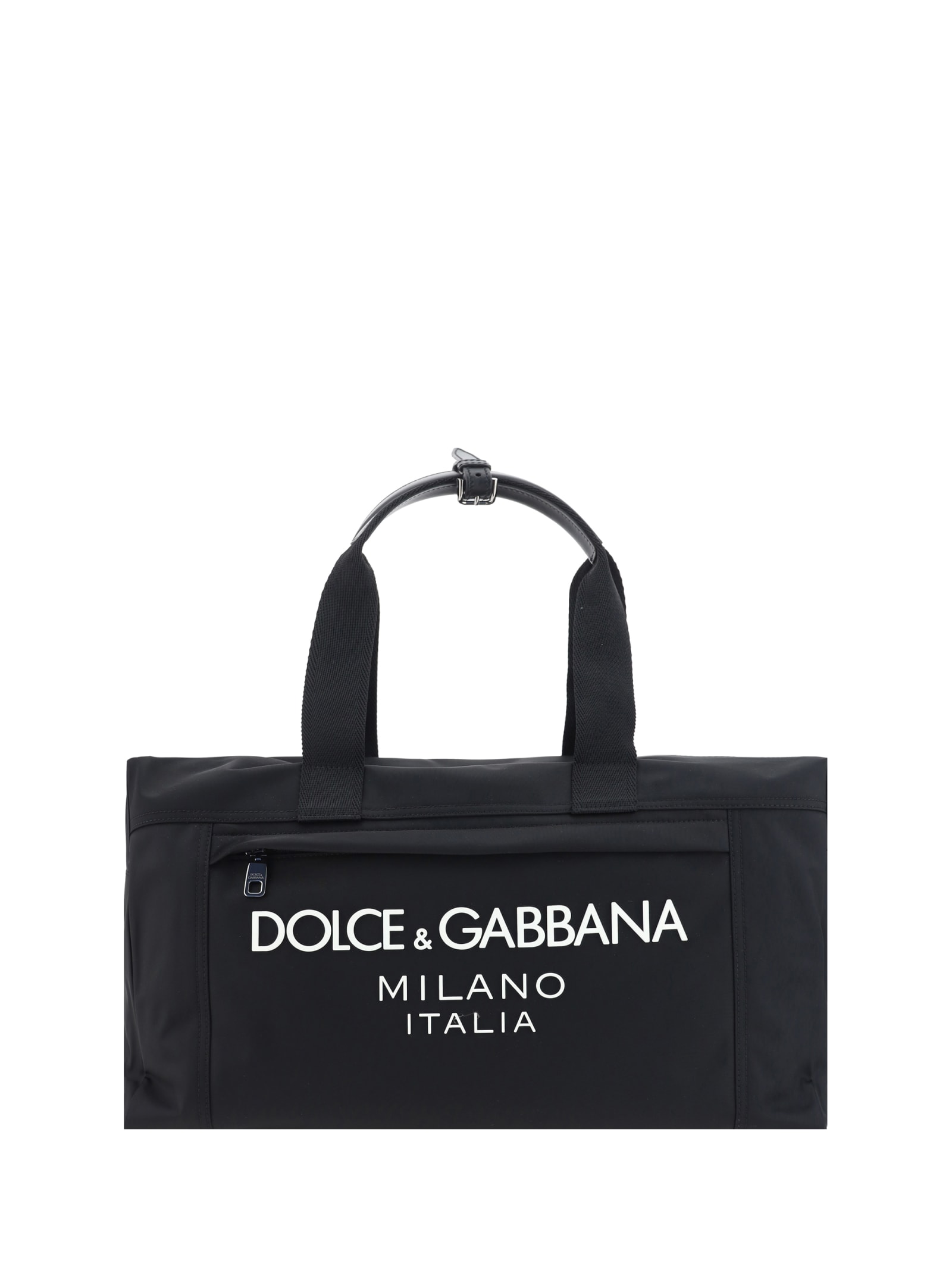 Shop Dolce & Gabbana Travel Bag In Nero/nero