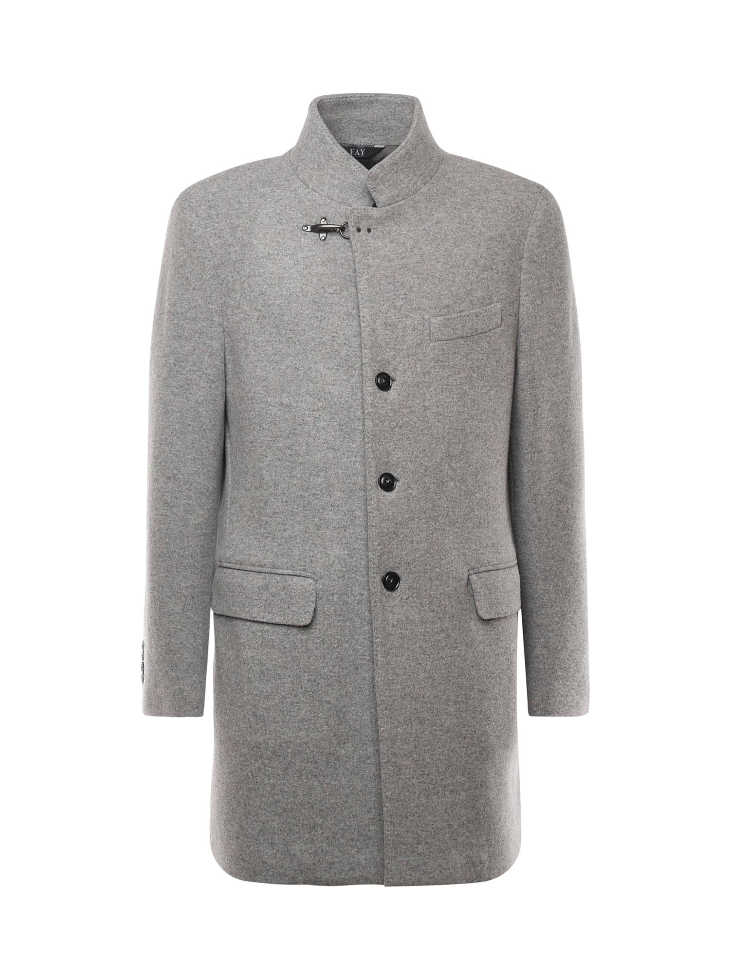 Fay Wool Coat In Gray